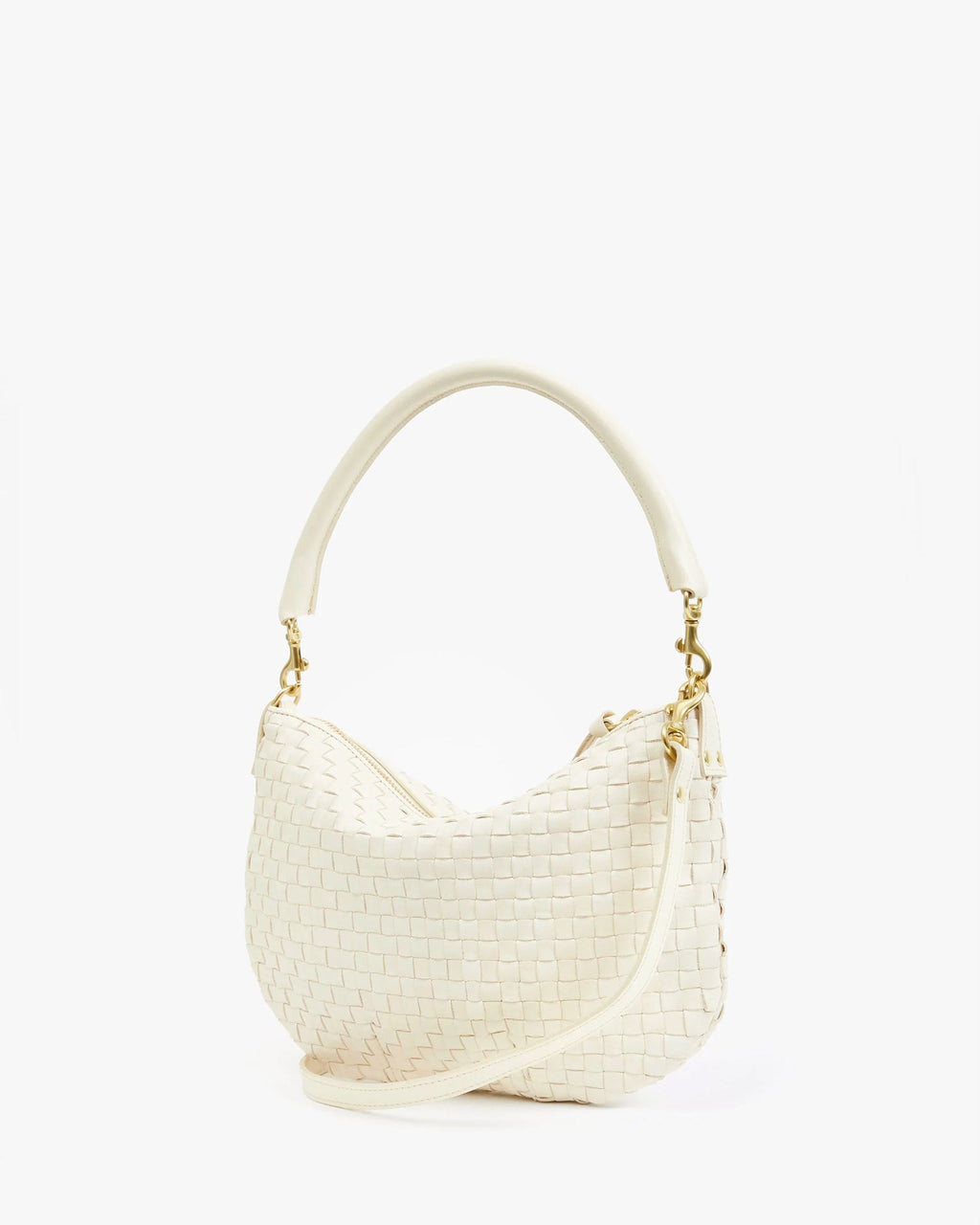 Petit Moyen Messenger - Woven Checker in Cream