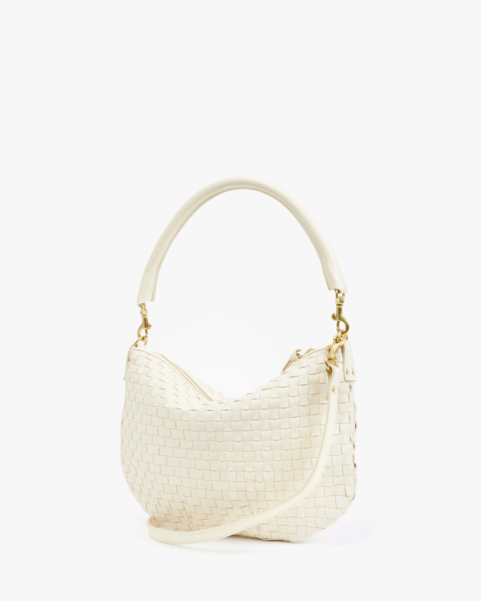 Petit Moyen Messenger - Woven Checker in Cream