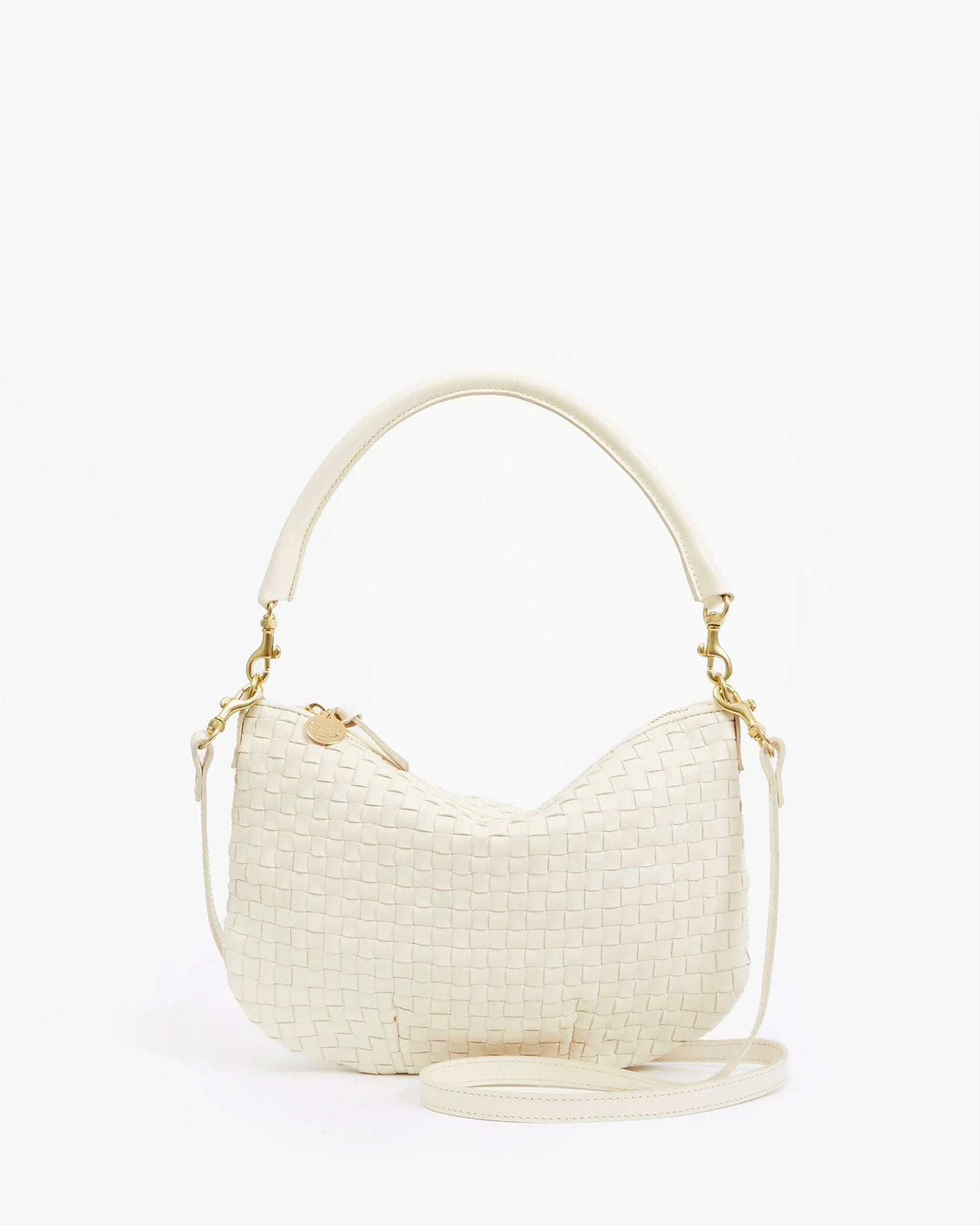 Petit Moyen Messenger - Woven Checker in Cream