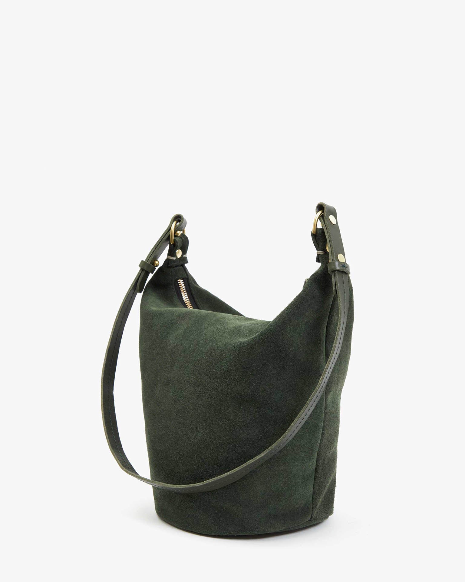 Suede Petite Jeanne in Loden