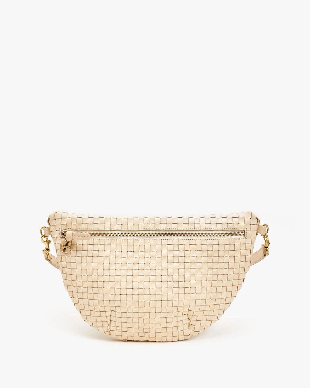 Woven Checker Grande Fanny in Buttercream