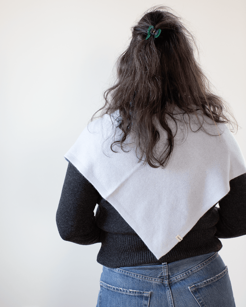 Large Triangle Bandana in Porcelain