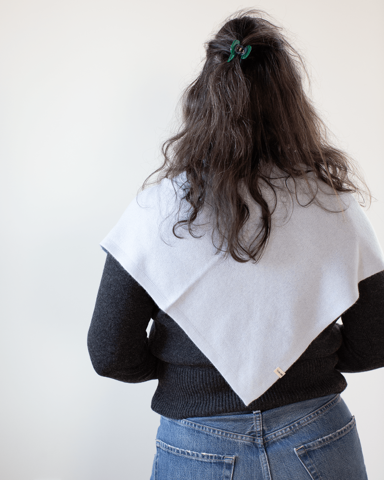 Large Triangle Bandana in Porcelain