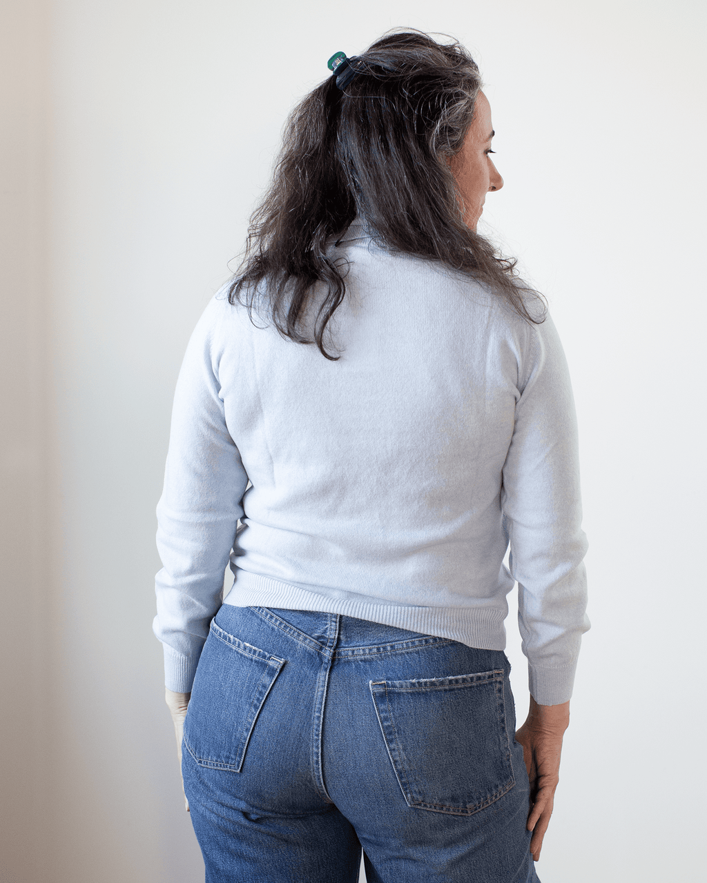 Light Turtleneck in Porcelain