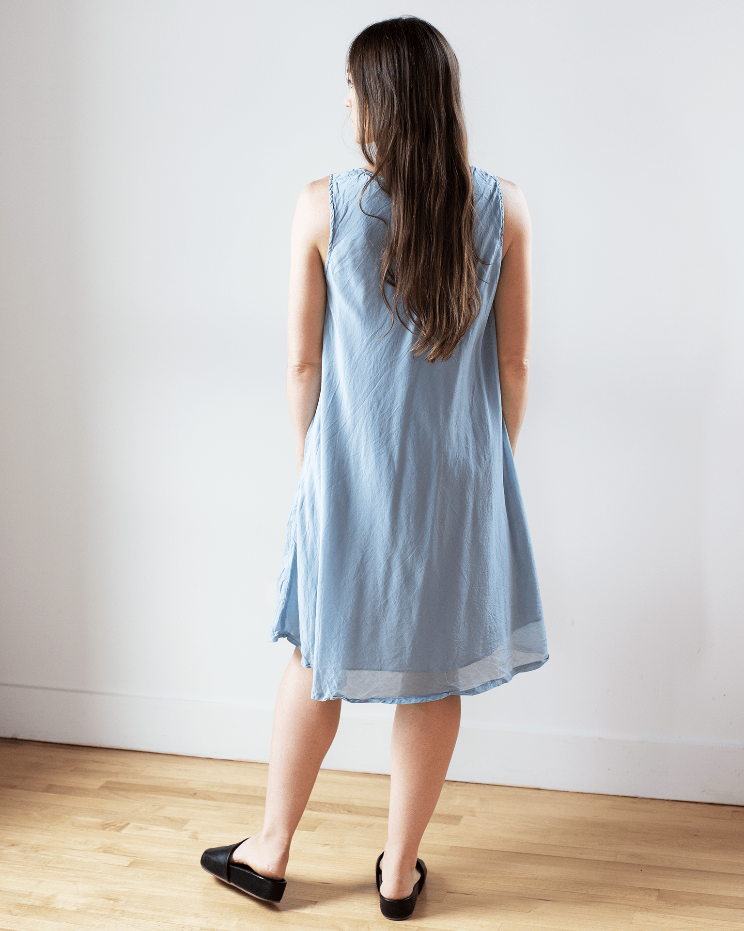 Bree Dress in Faded Cotton Silk