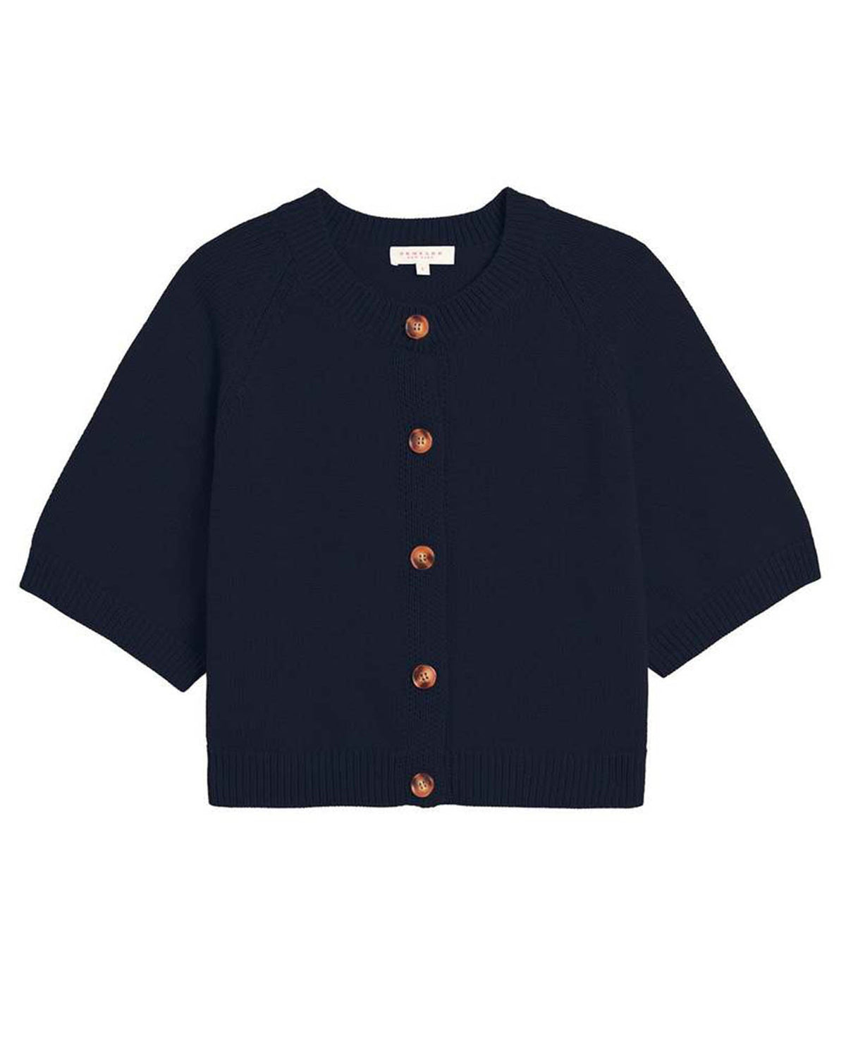 Amy Cotton Cardigan in Navy