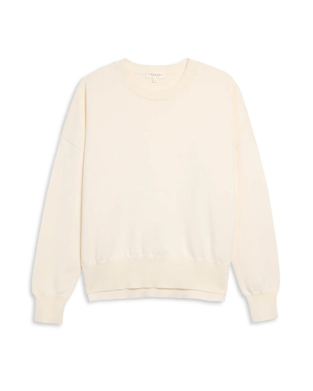 Elle Cotton Cashmere Sweater in Off White