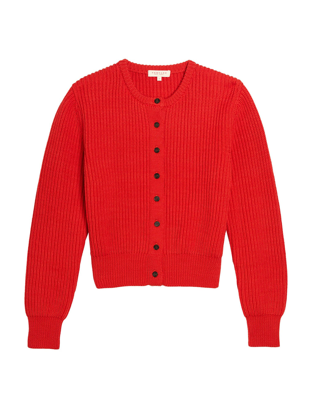 Riana Cotton Sweater in Vermillion