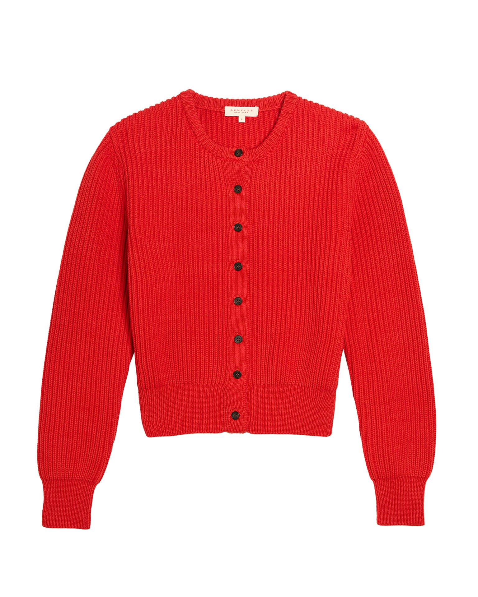 Riana Cotton Sweater in Vermillion
