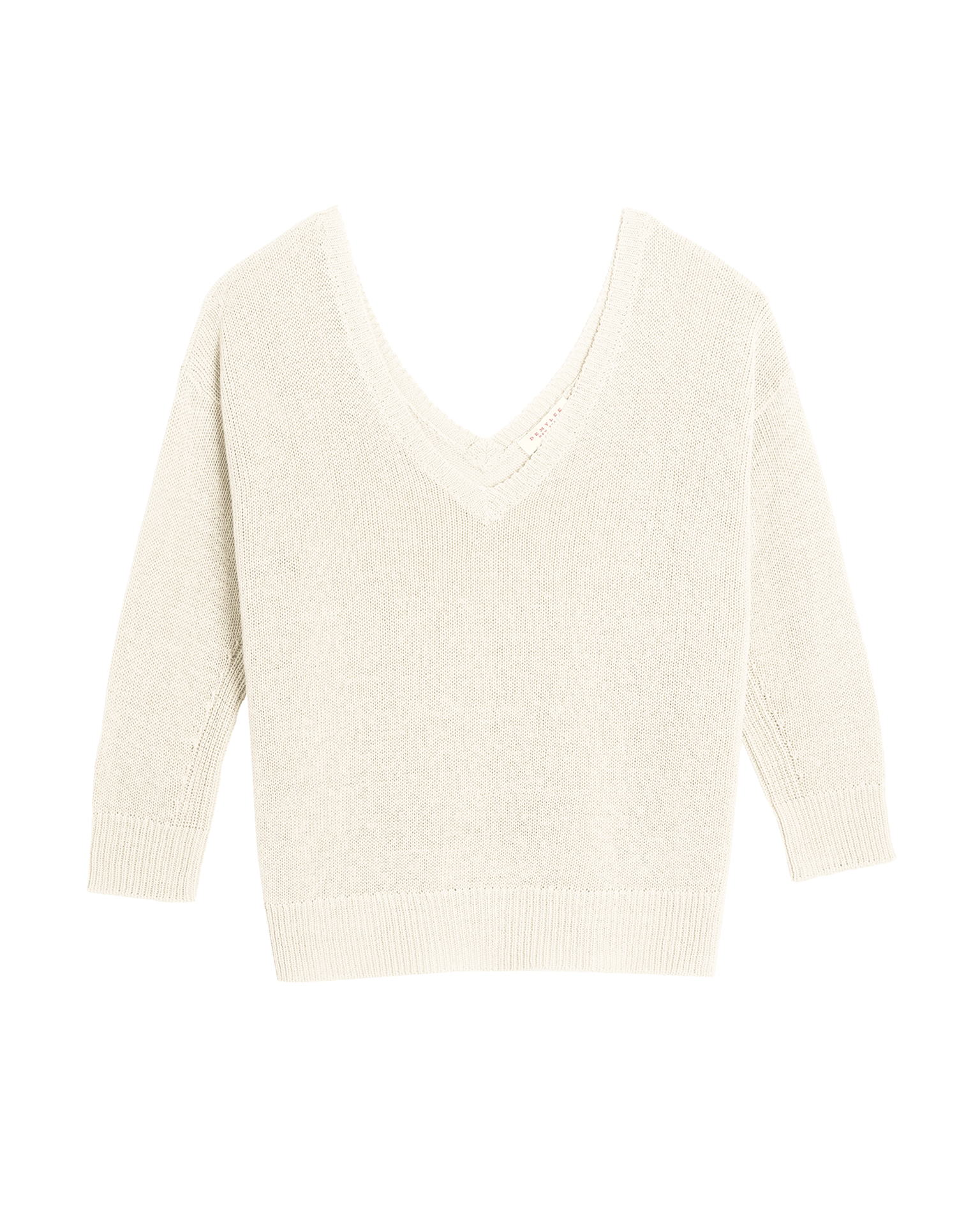 Sunny Cotton Linen Sweater in Off White