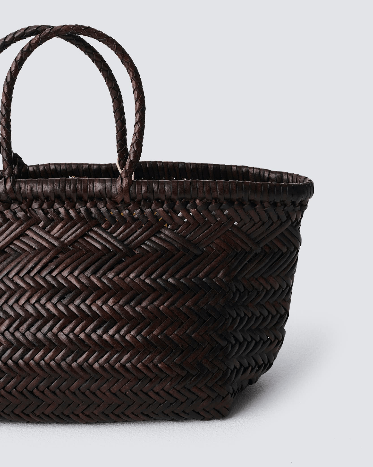 Bamboo Triple Jump - Small - 6 Lines in Dark Brown