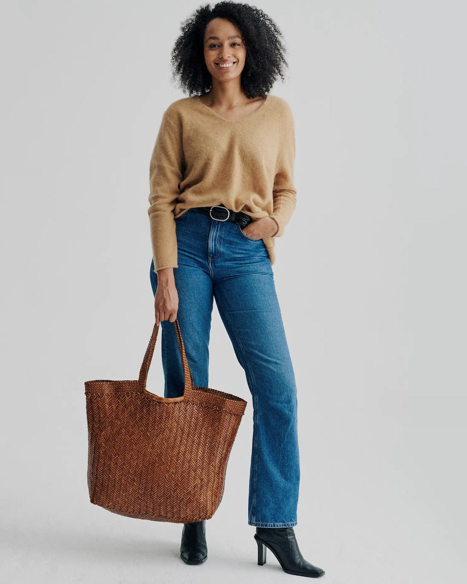 Oversize Bag in Tan