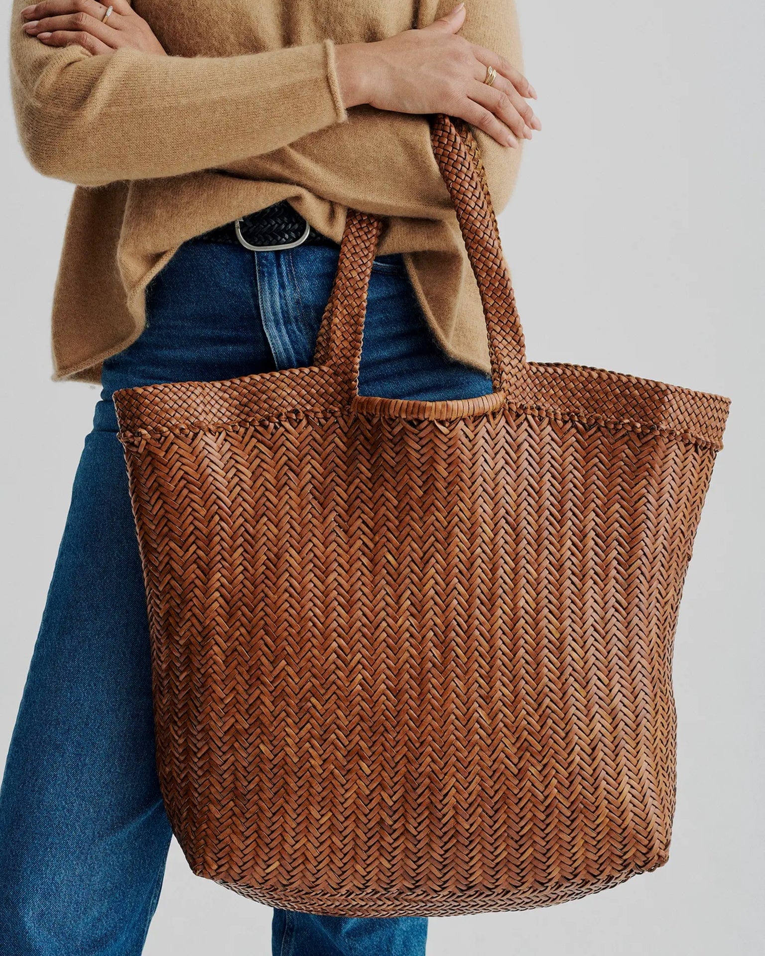 Oversize Bag in Tan