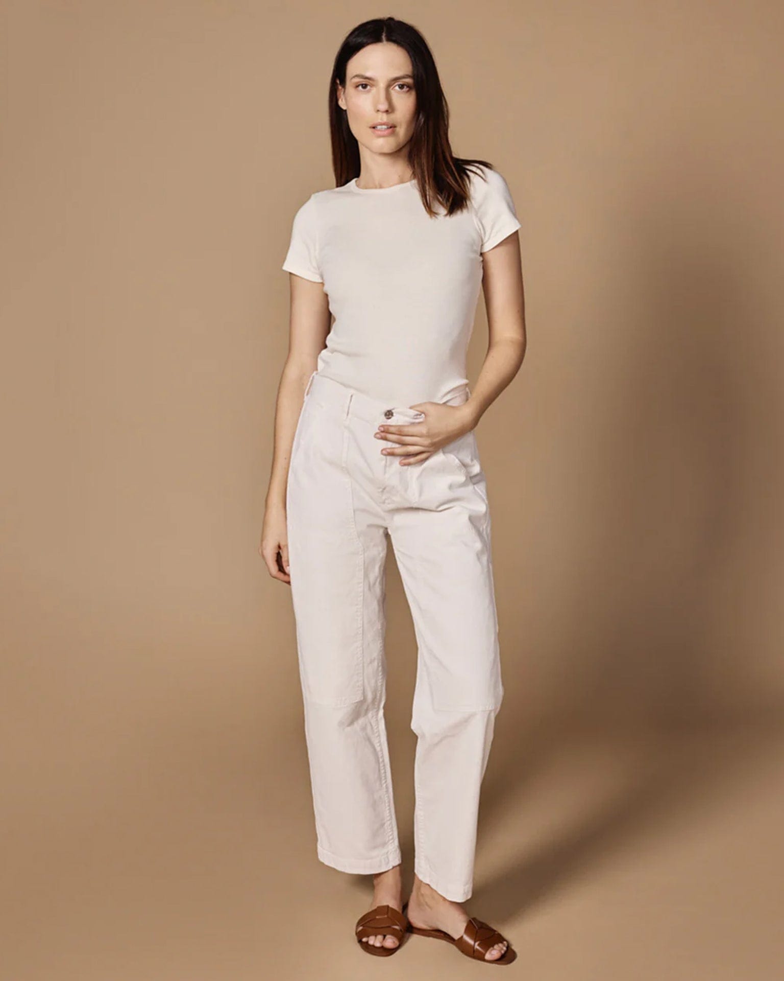 Hayley Pant in Stone