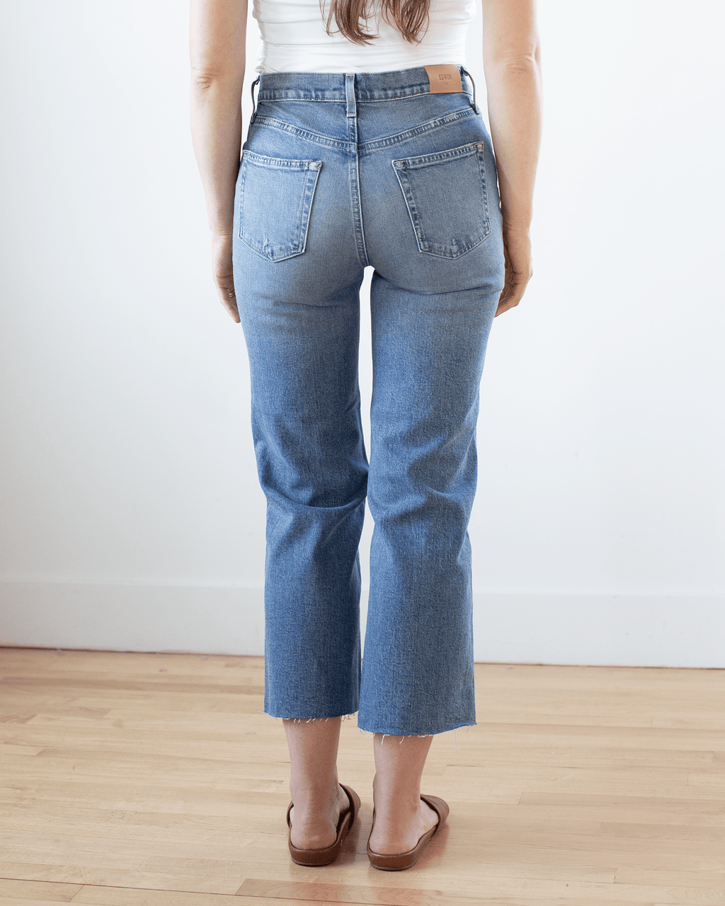 Marli Ankle w/ Raw Hem in Blueprint