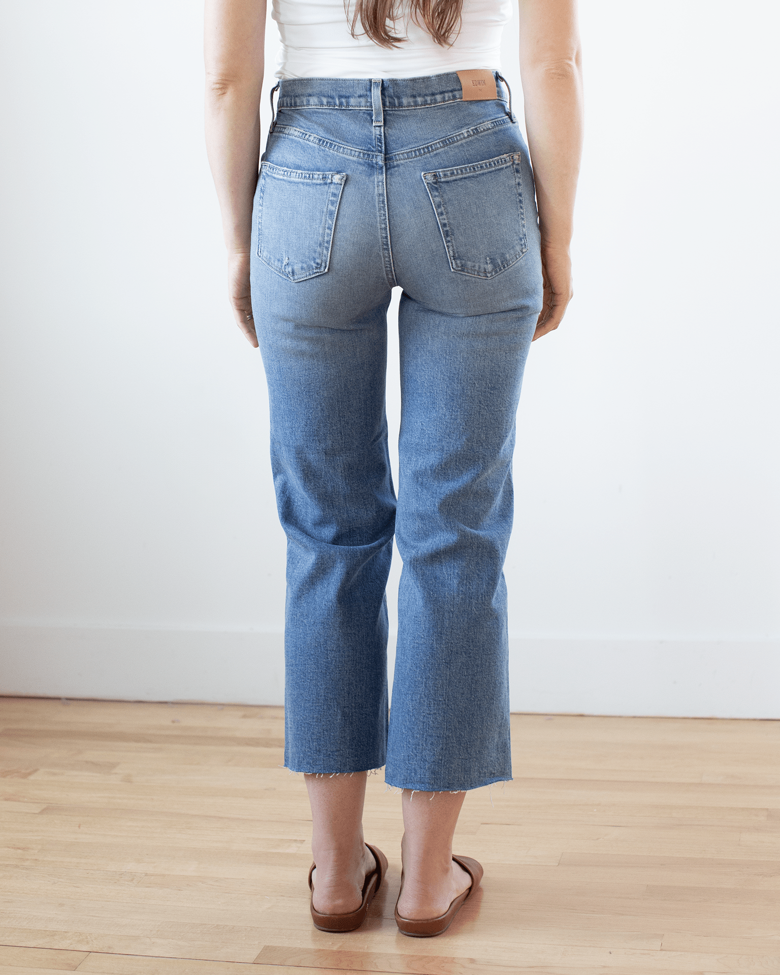 Marli Ankle w/ Raw Hem in Blueprint