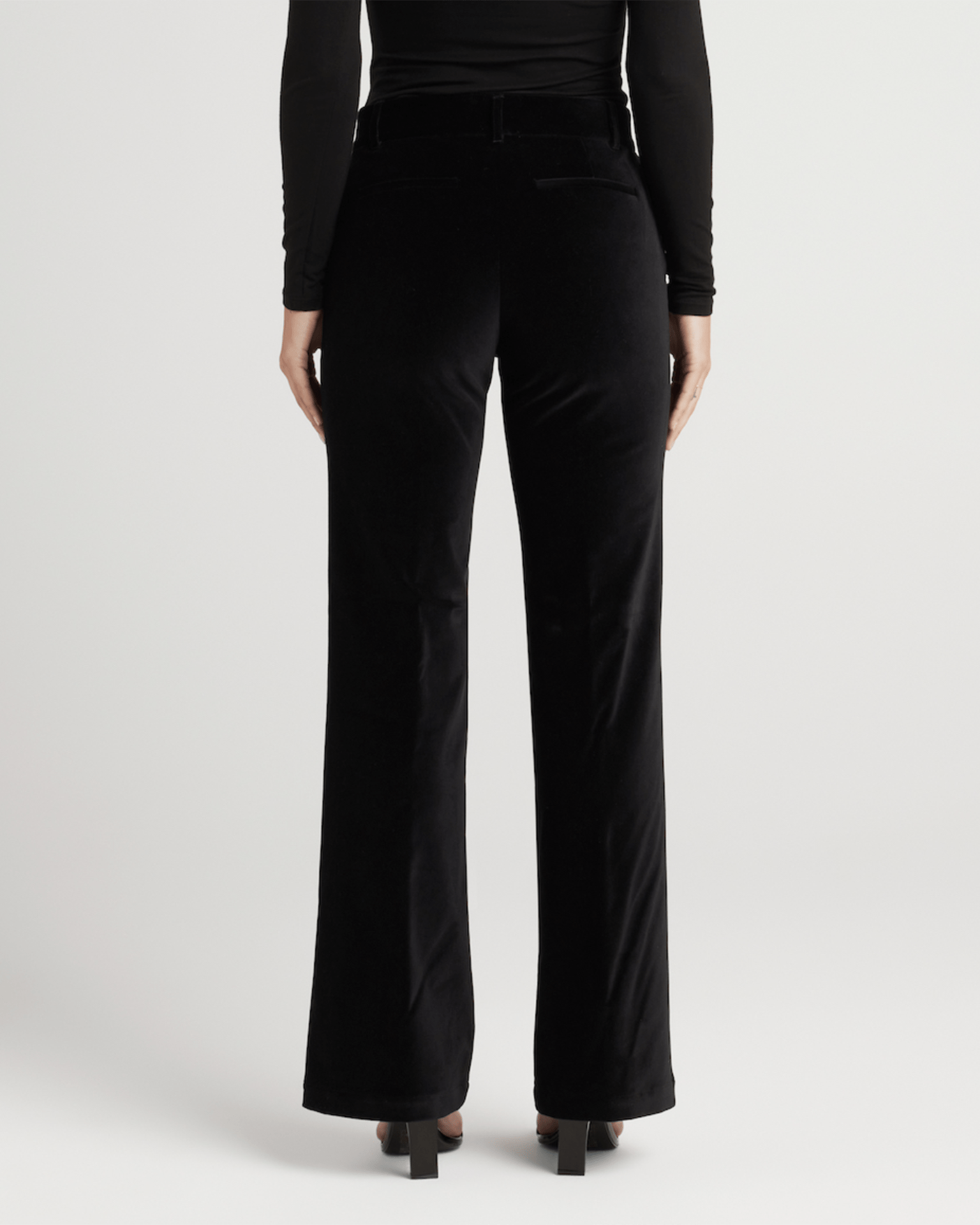 Velvet Trouser in Black