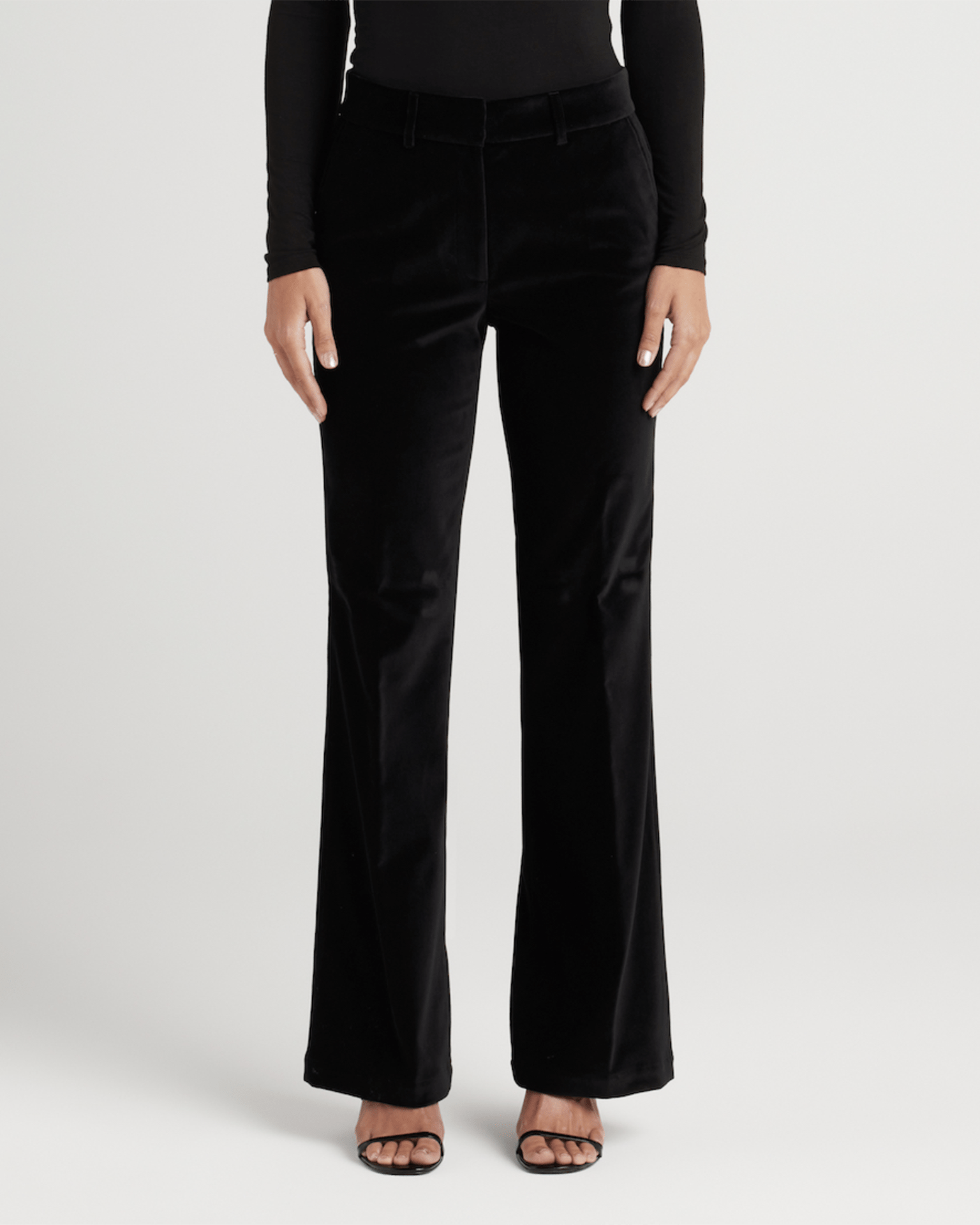 Velvet Trouser in Black