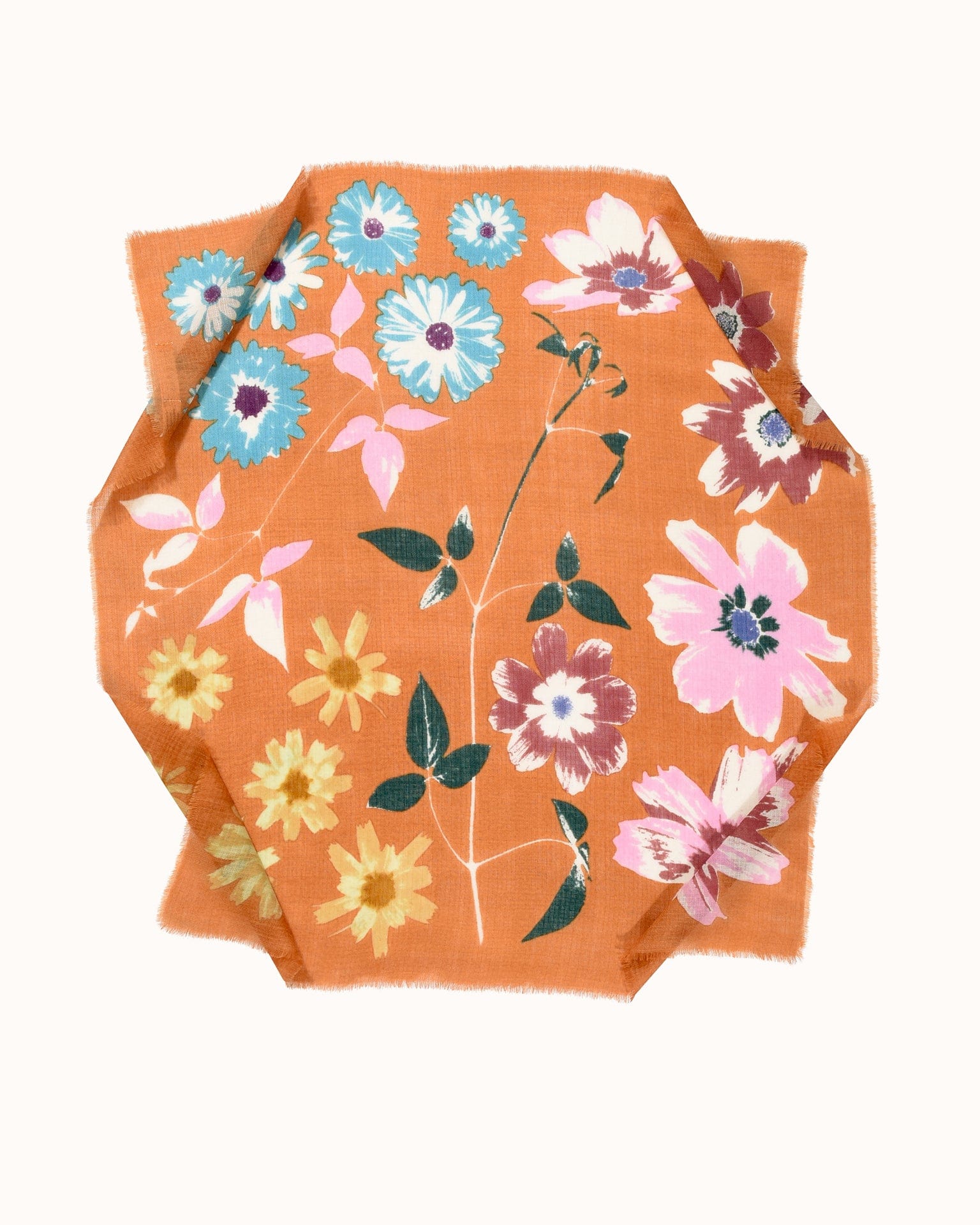 Bold Wildflower Bandana in Saffron