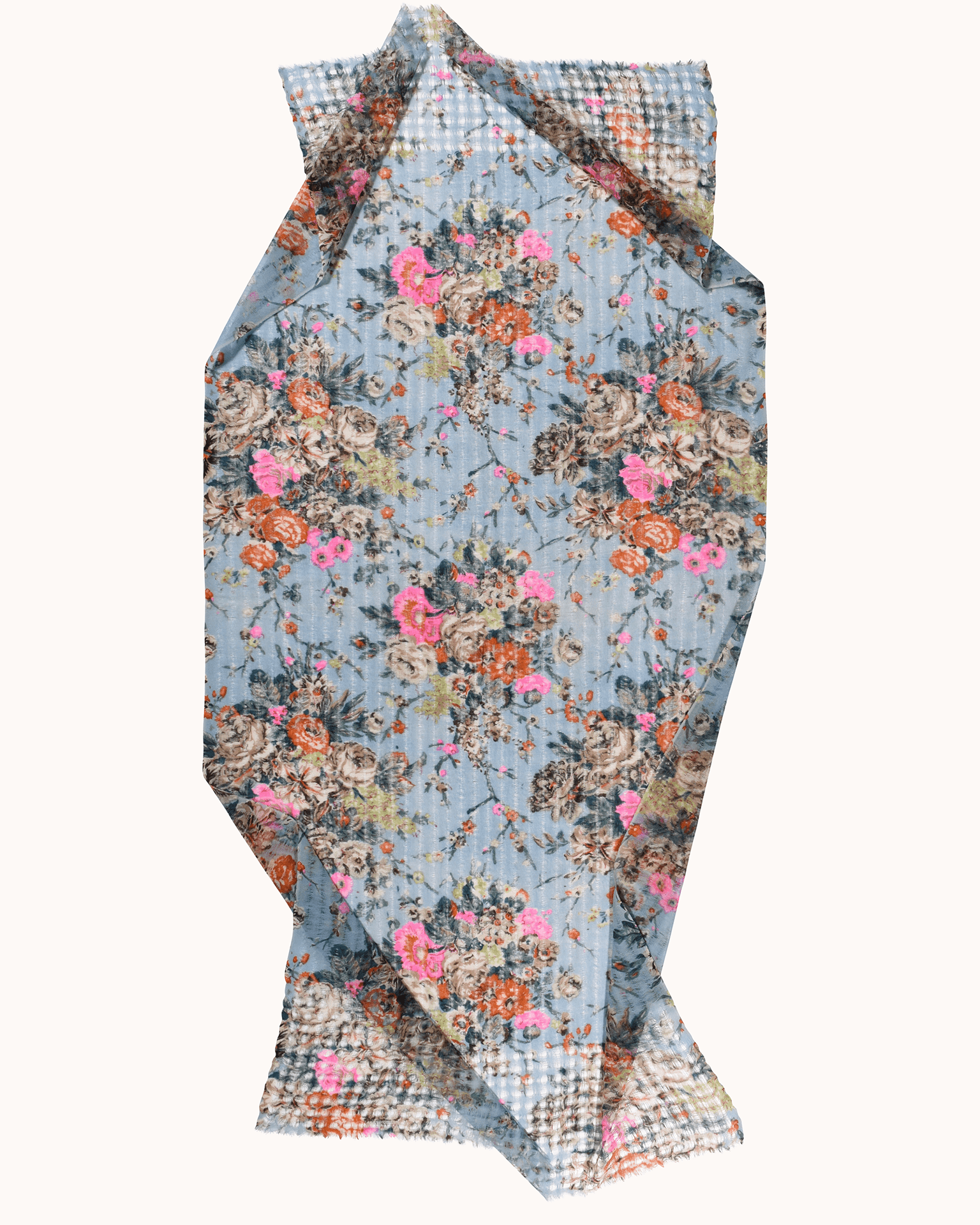 Fleur 1 Scarf in Sky