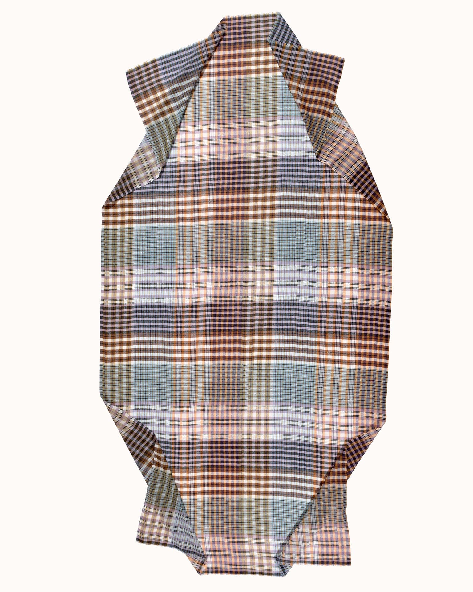 Varied Plaid Scarf in Charcoal