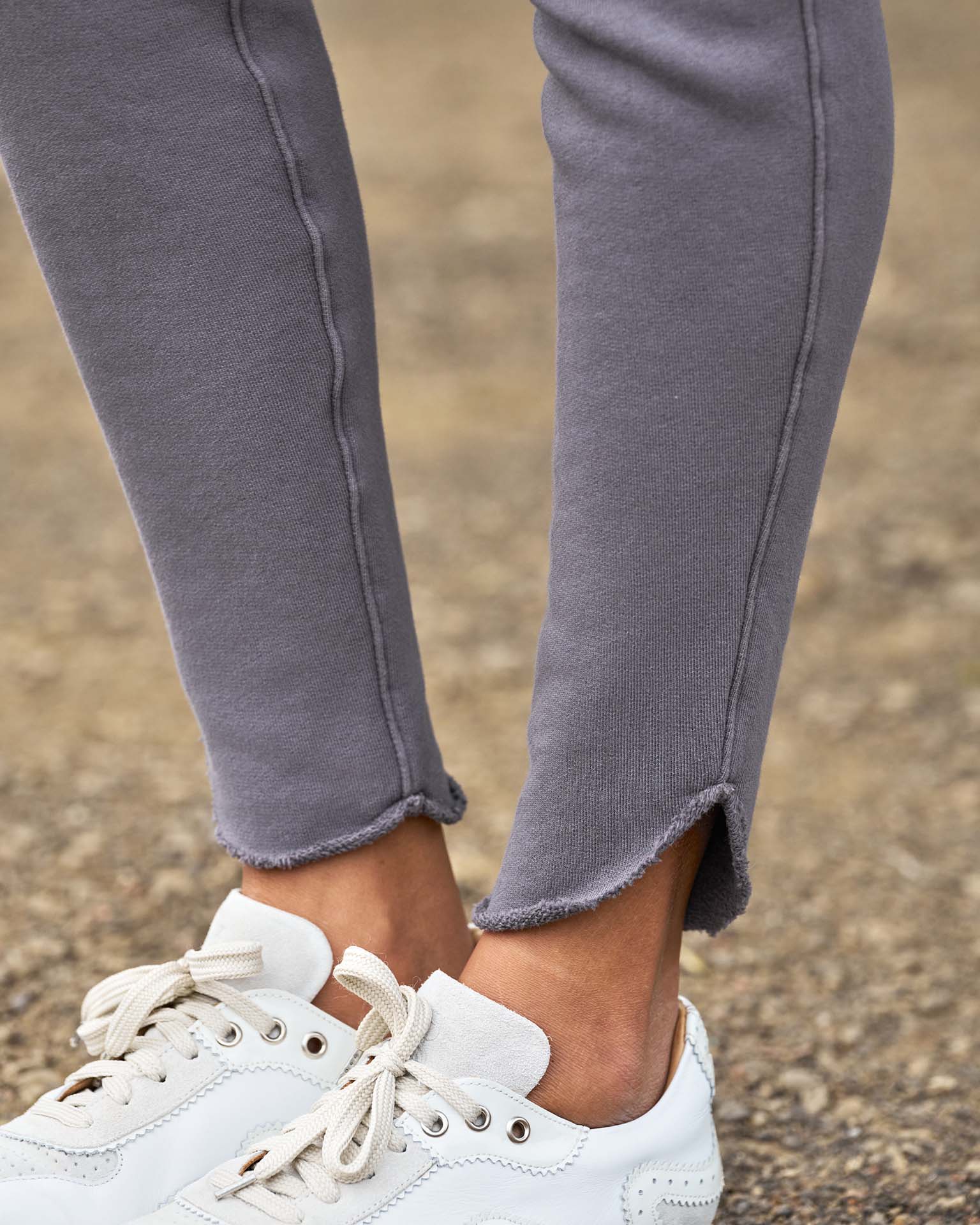 Christine Tulip Ankle Sweatpant in Elephant