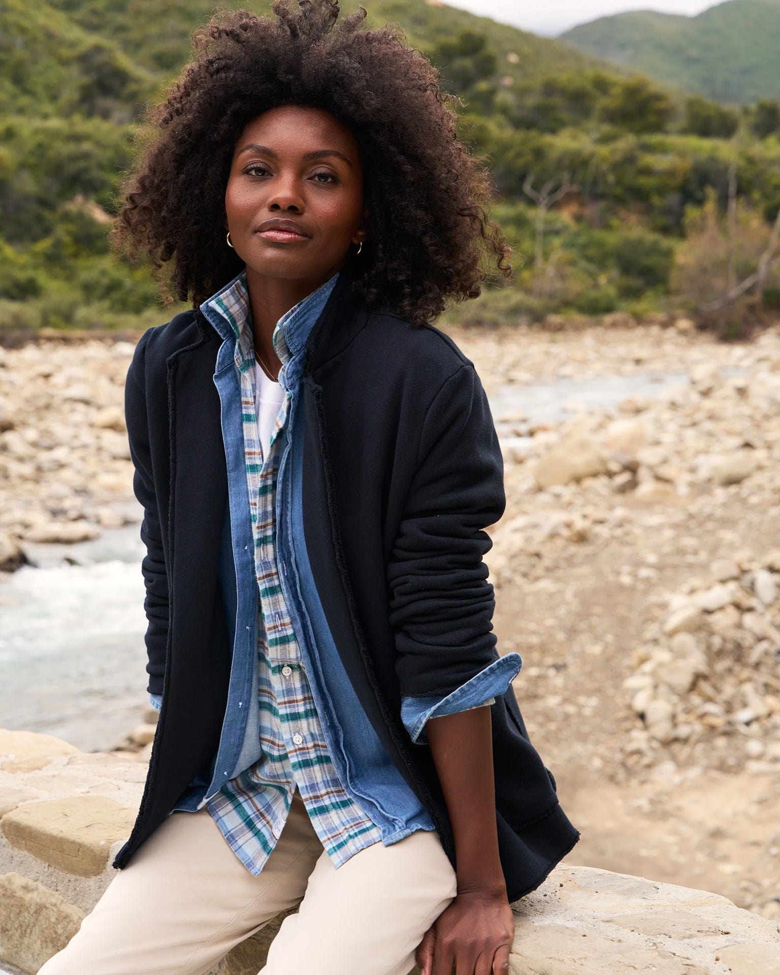 Dublin Knit Blazer in British Royal Navy