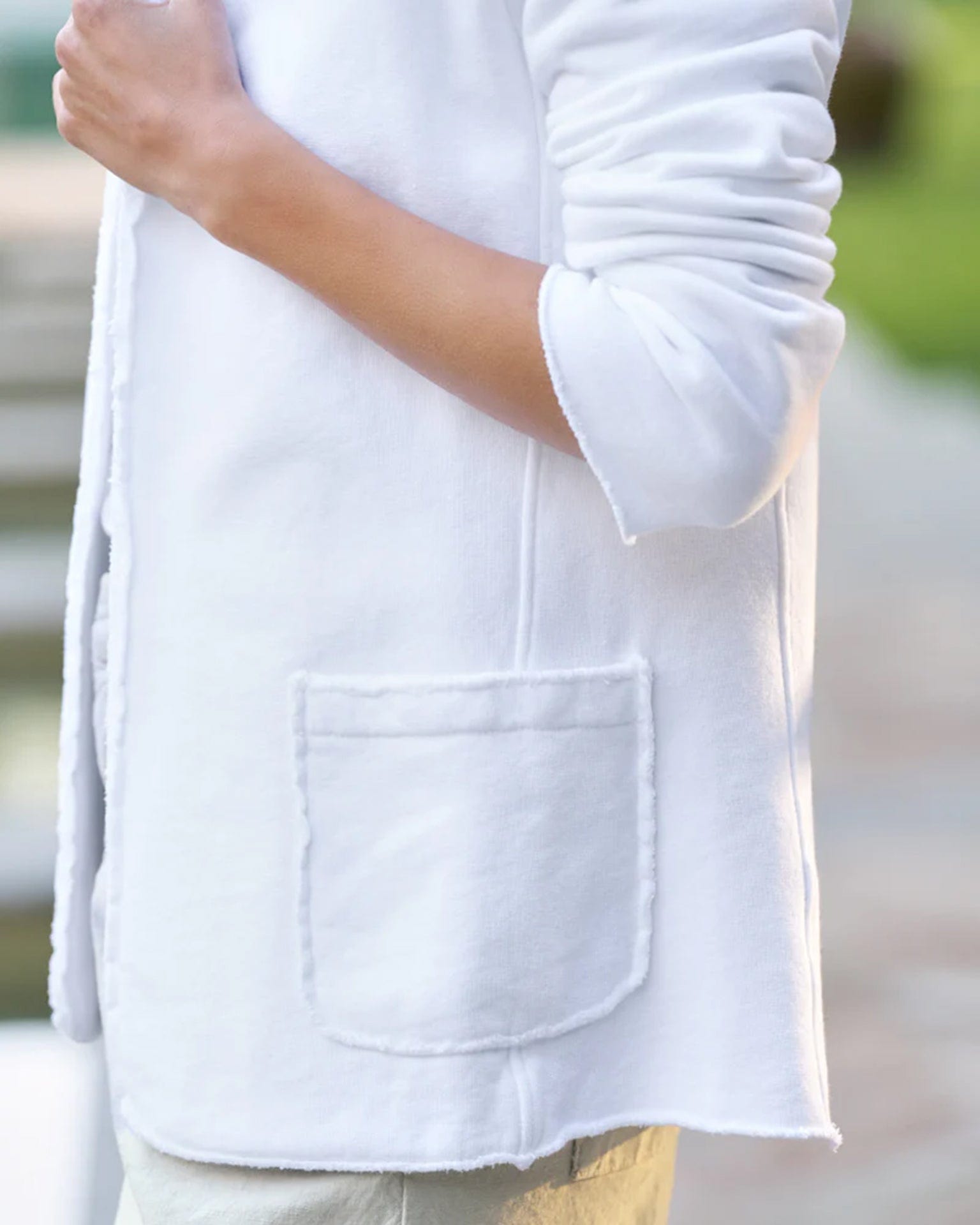 Dublin Knit Blazer in White