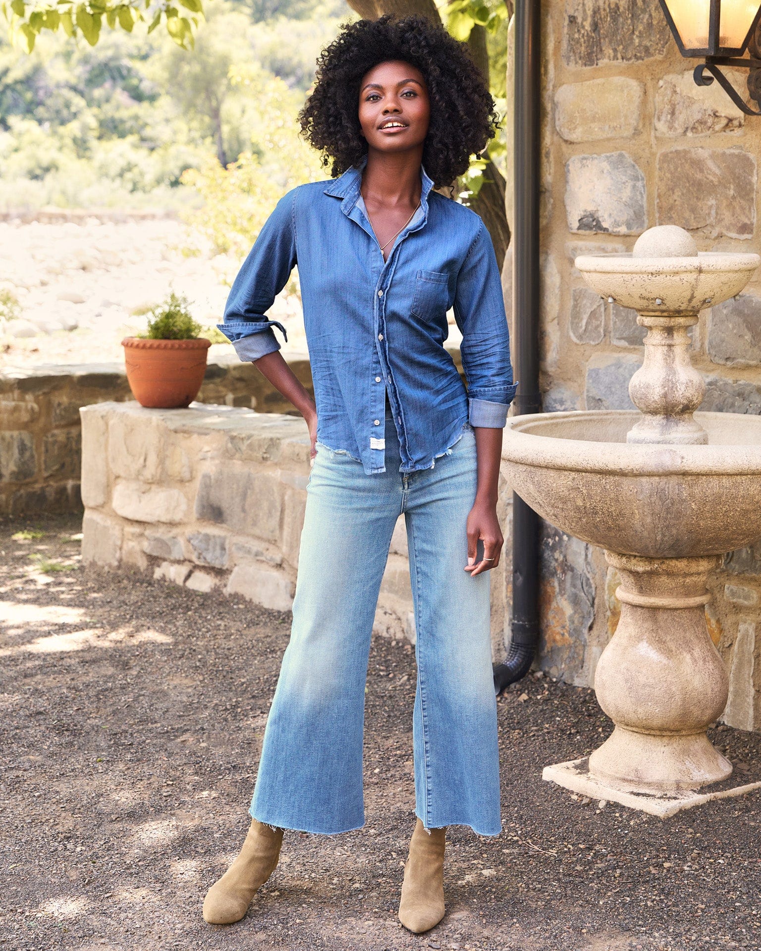 Galway Gaucho in 1972 Light Wash Indigo