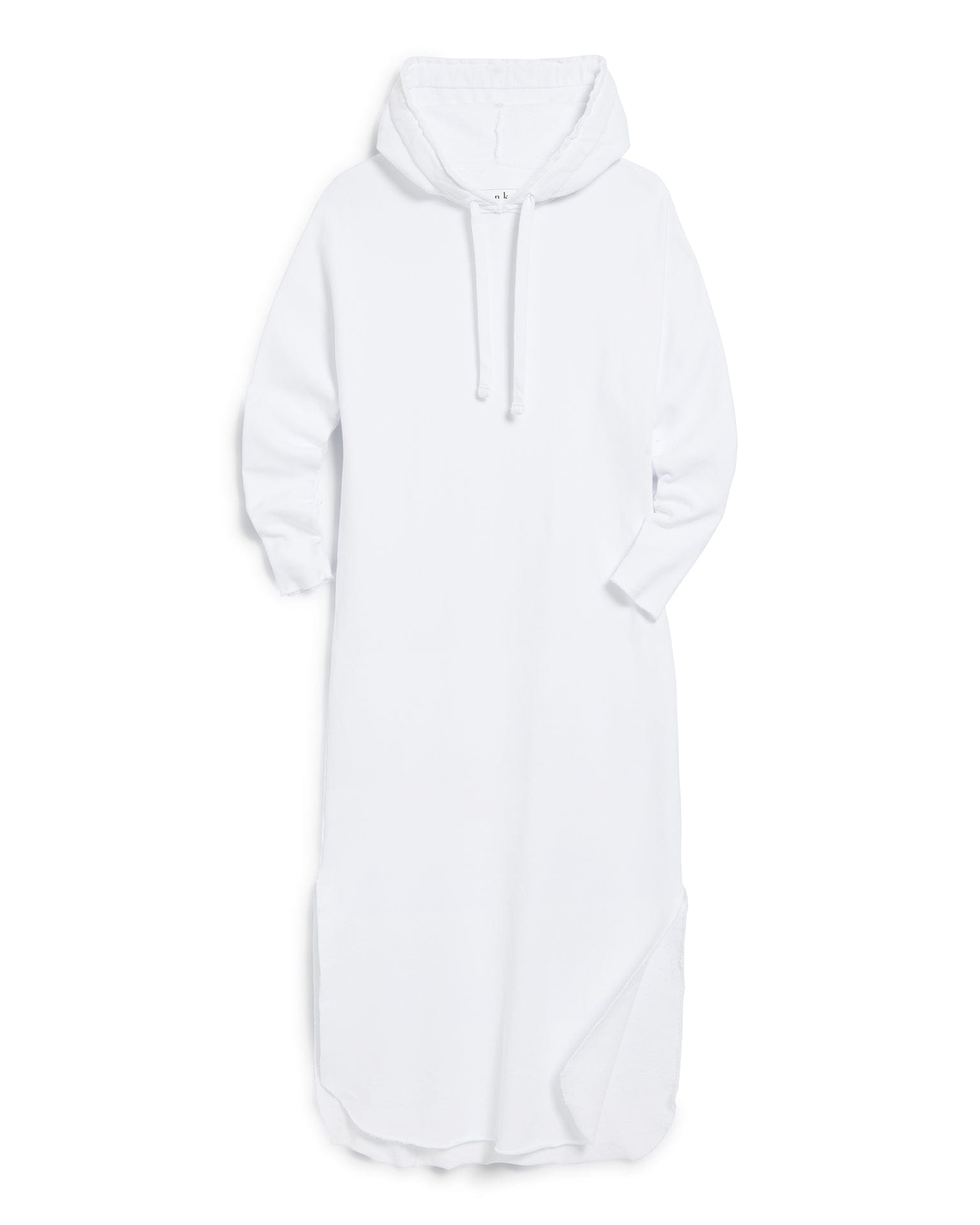 James Hooded Cape Dress in White