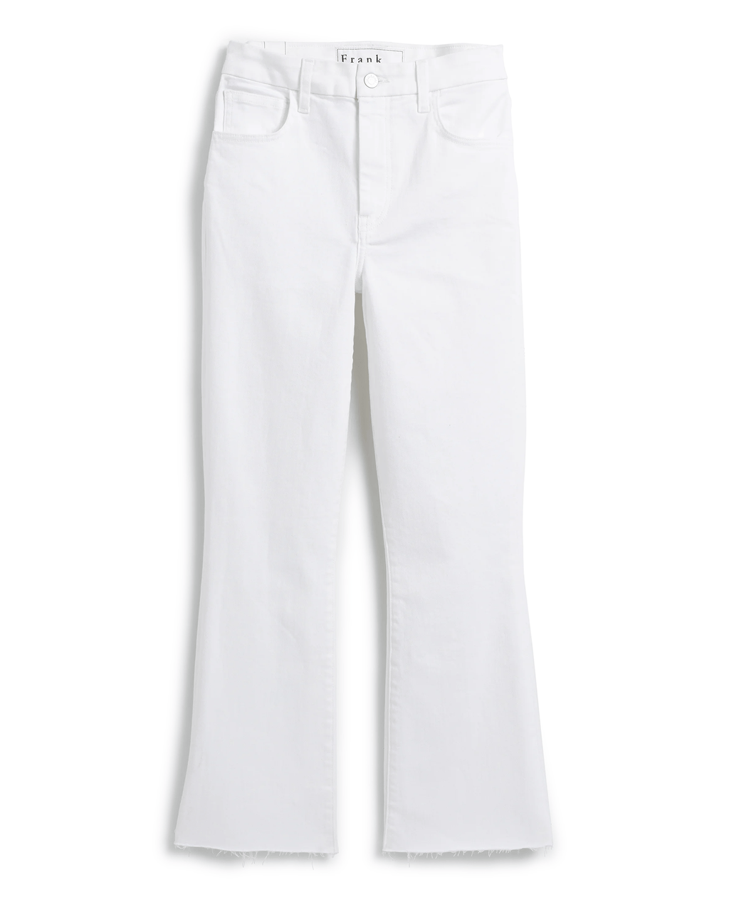 Killian Crop Flare Jean in White Denim