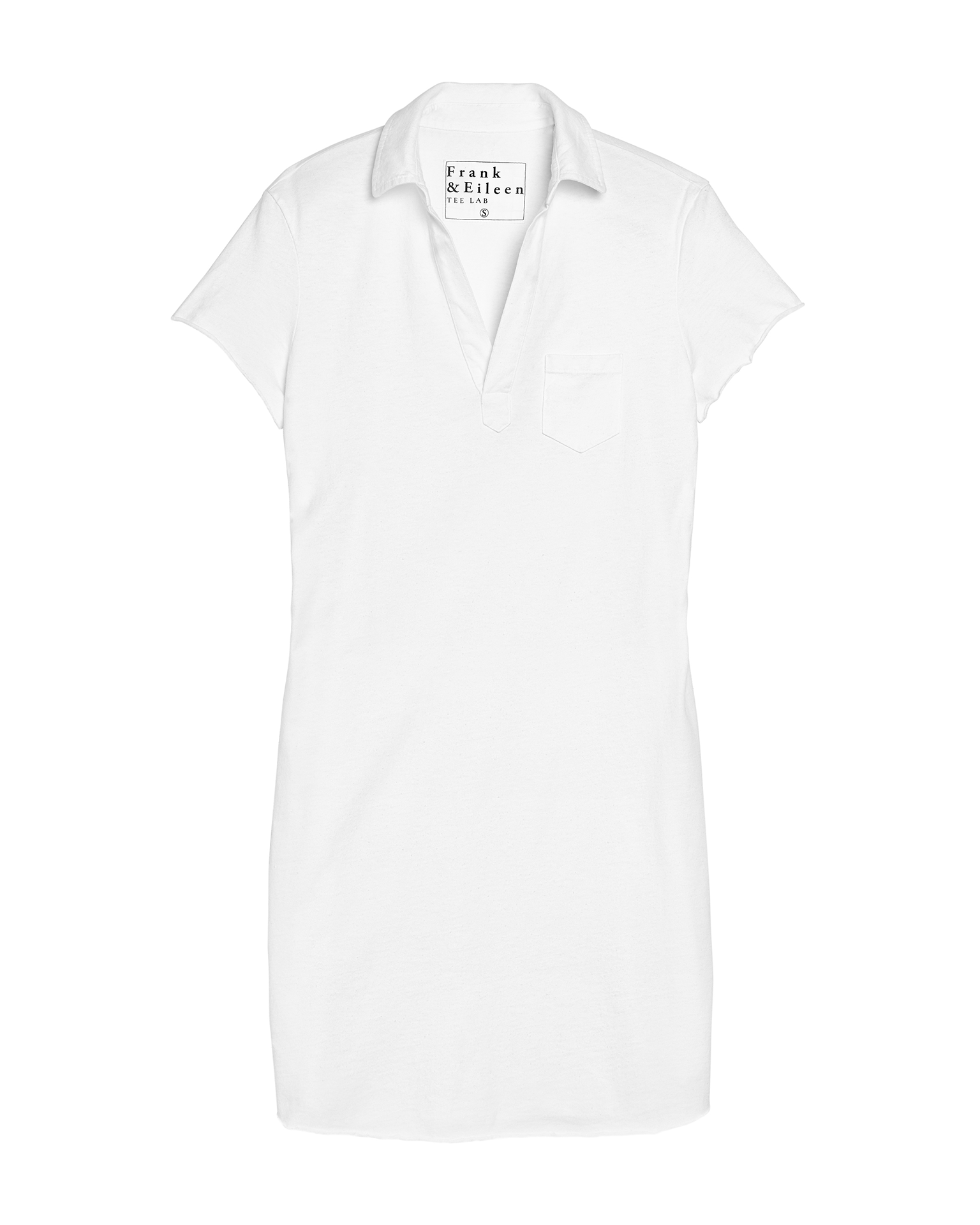 Lauren S/S Polo Jersey Dress in White
