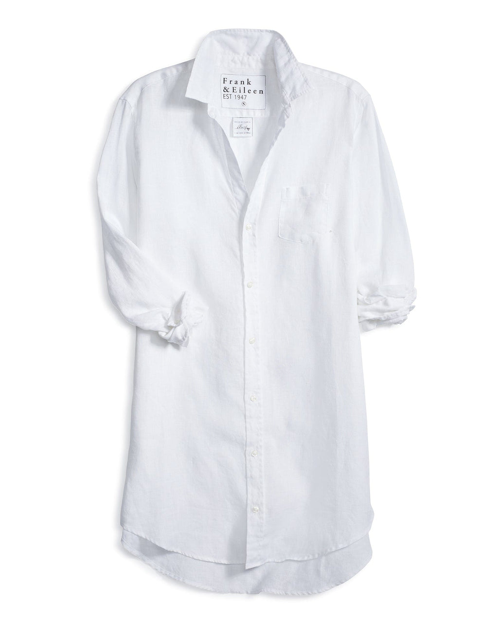Mary Shirtdress in White Linen