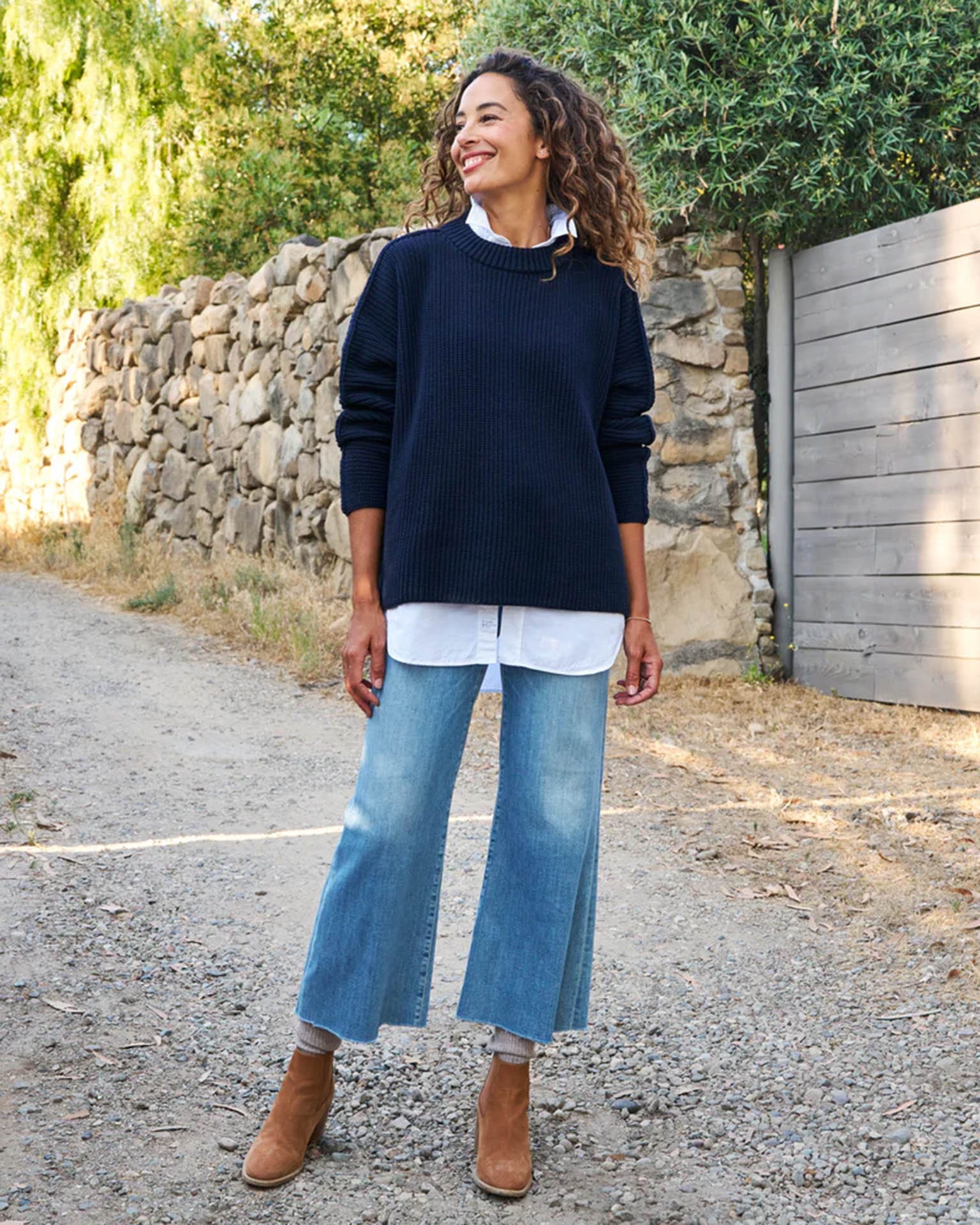 Montecito Sweater in Marine