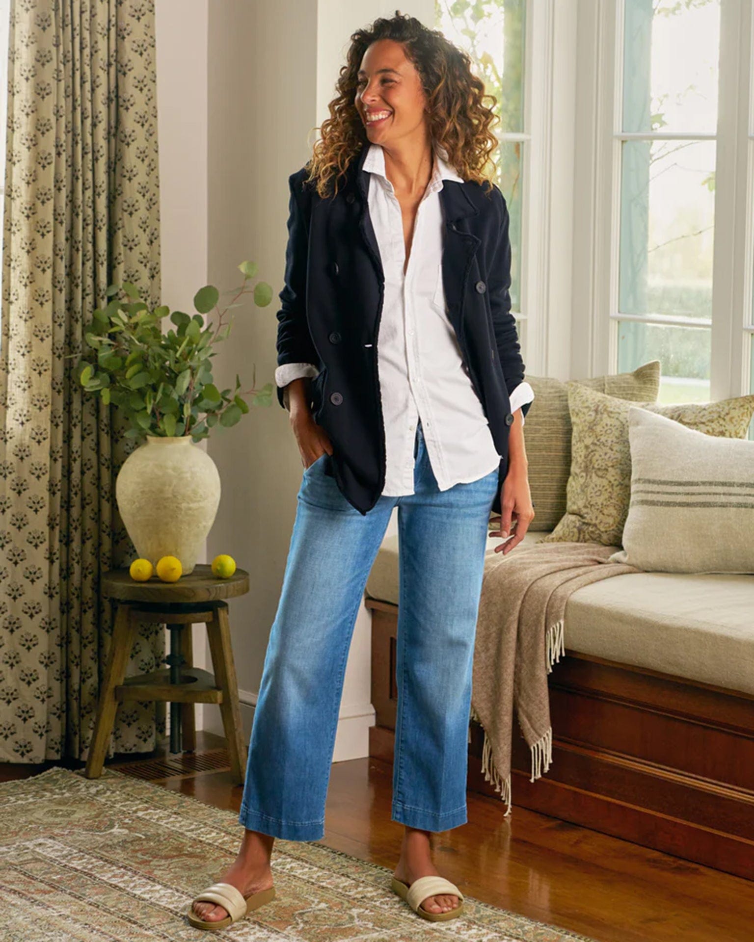 Westport Wide Leg Chino in 1968 Light Wash