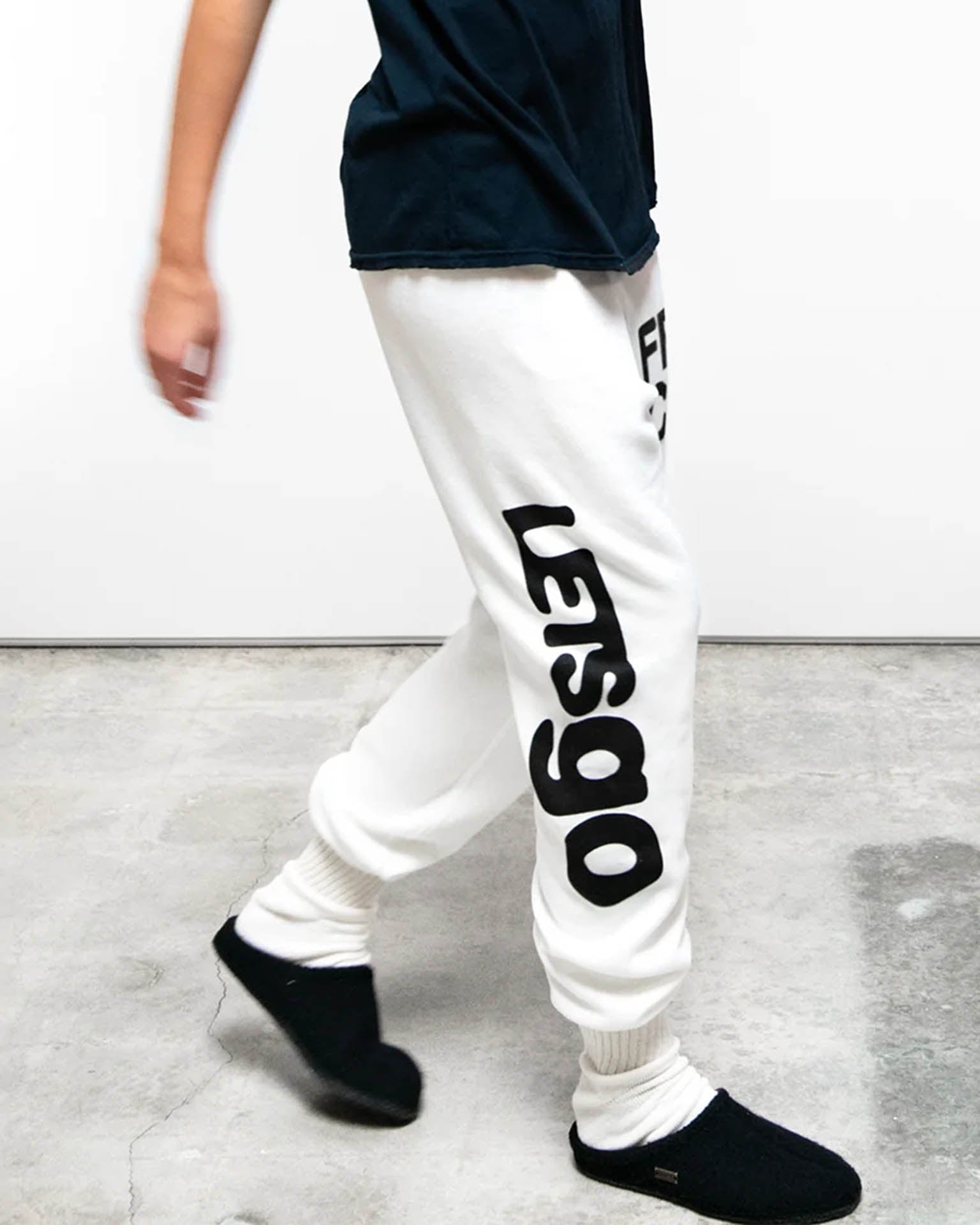 Circa'99 OG LetsGo Oldschool Fluff Sweats in Superwhite