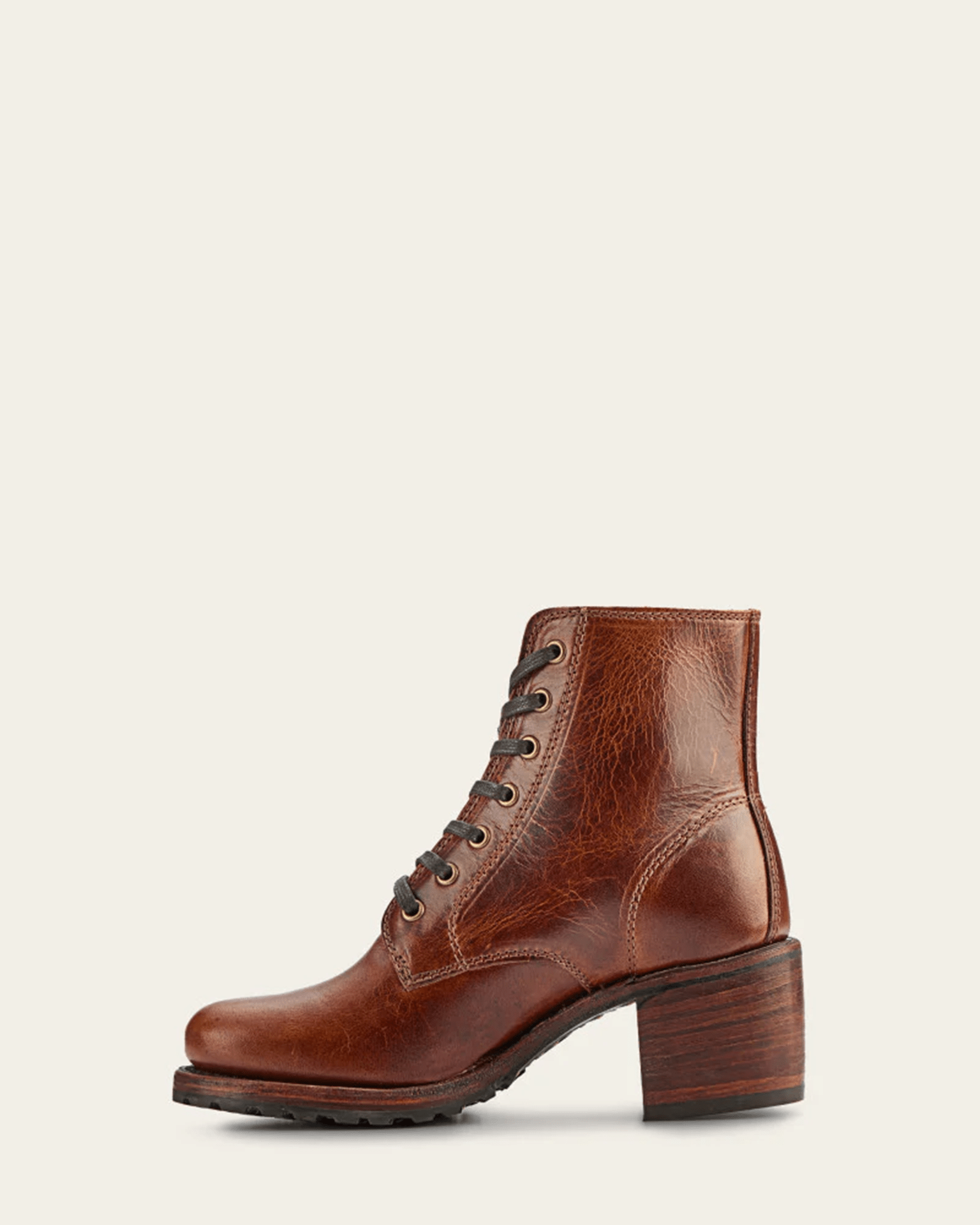 Sabrina 6G Lace Up in Cognac