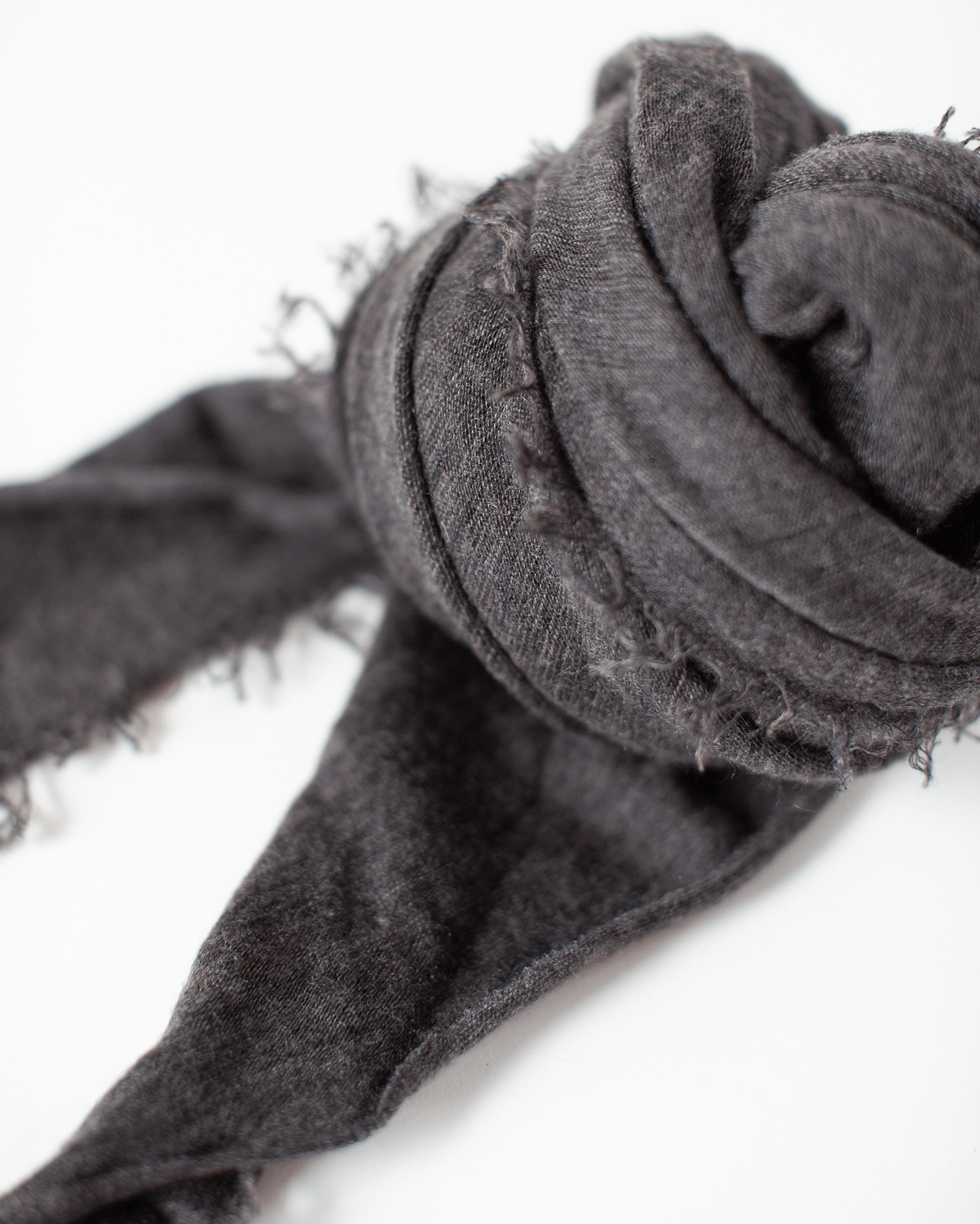 Love Cashmere Scarf in Black Coffee
