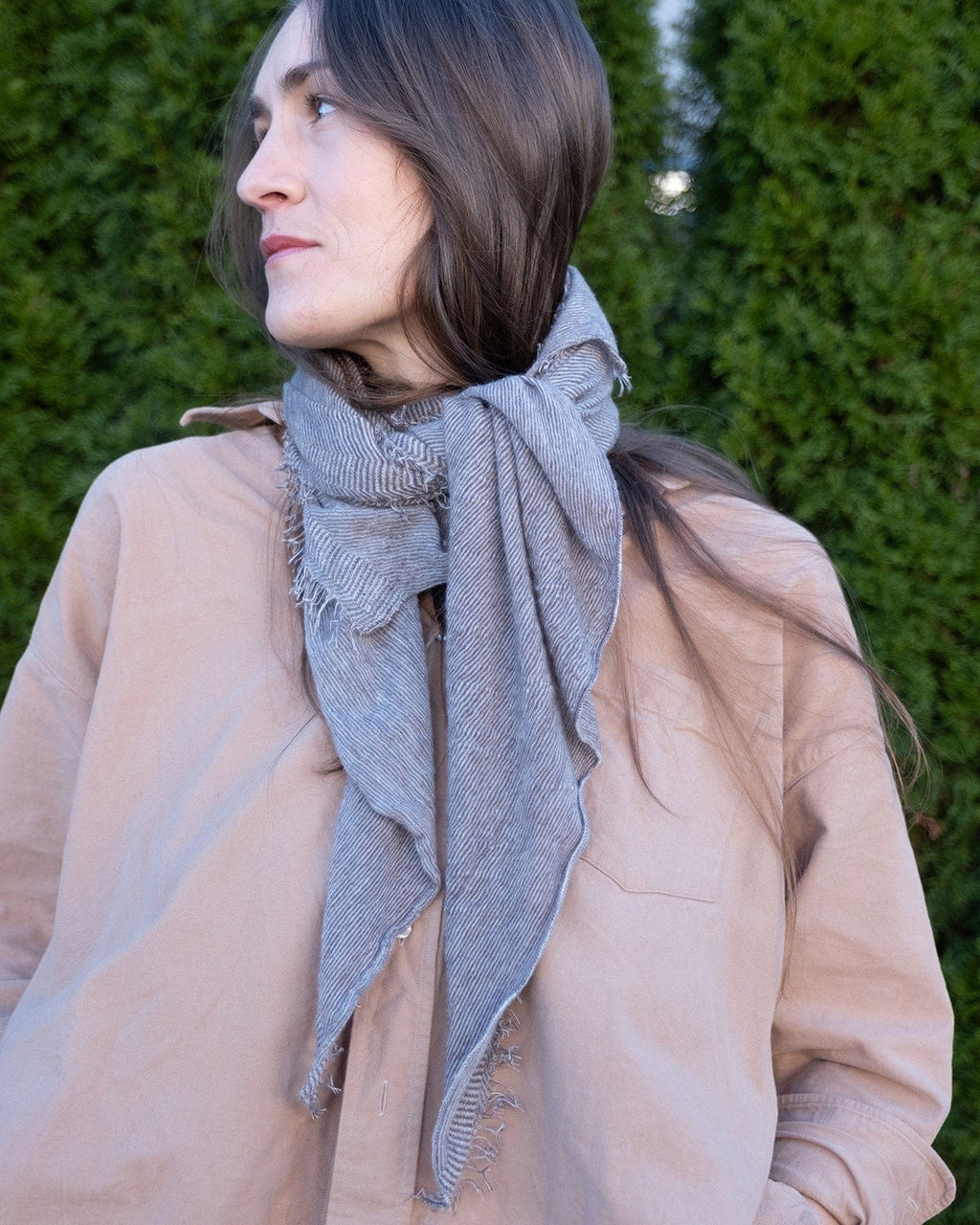Love Cashmere Scarf in Brown Top X Milk