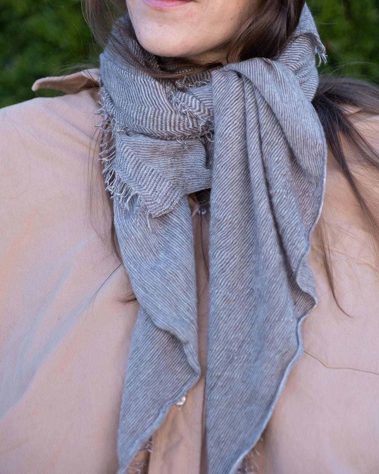 Love Cashmere Scarf in Brown Top X Milk