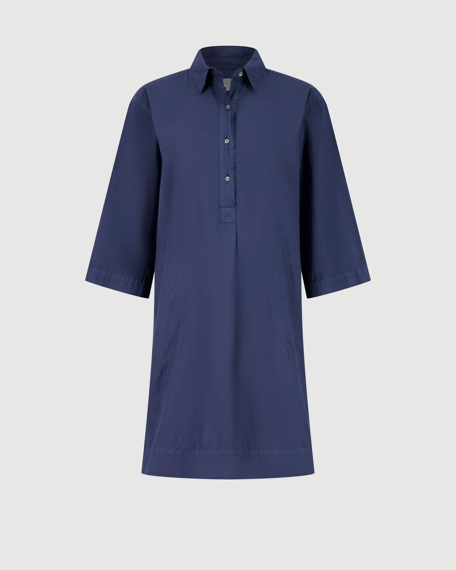 Rank Henley Dress in Midnight