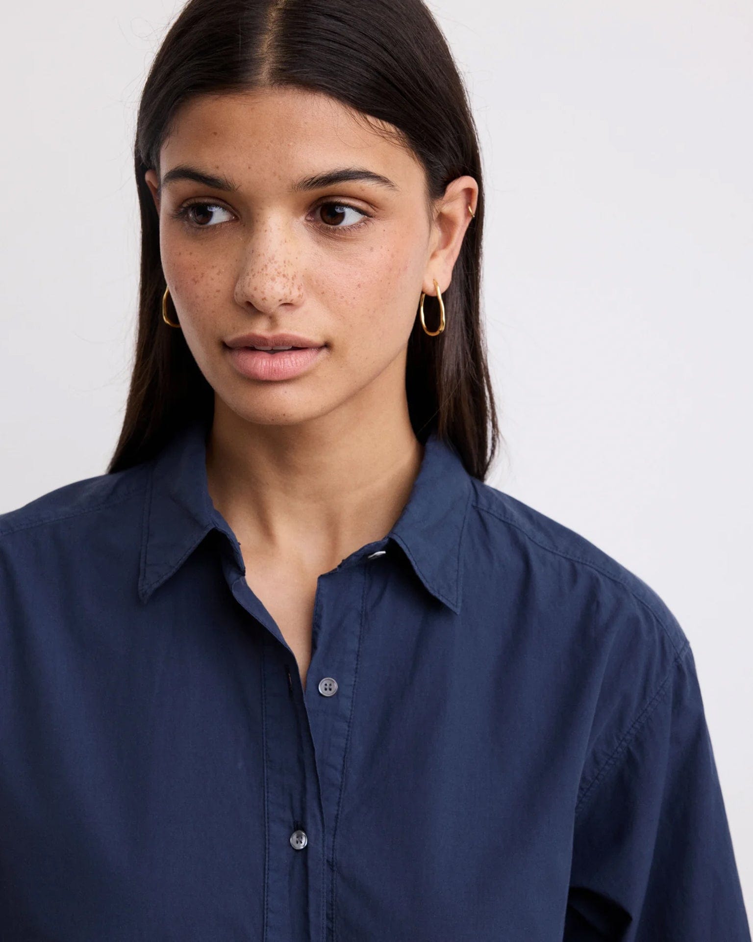 Rank Henley Dress in Midnight