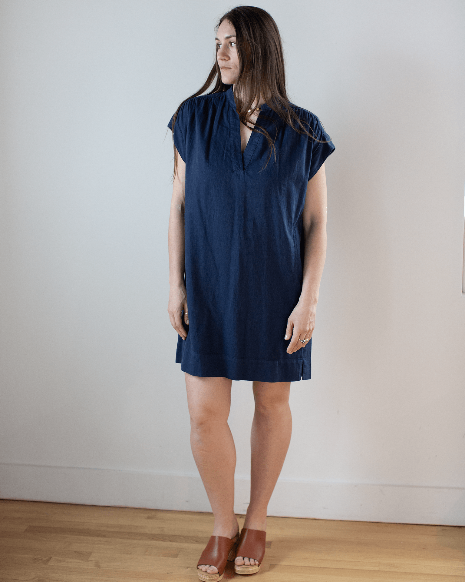 Rasta Popover Dress in Midnight