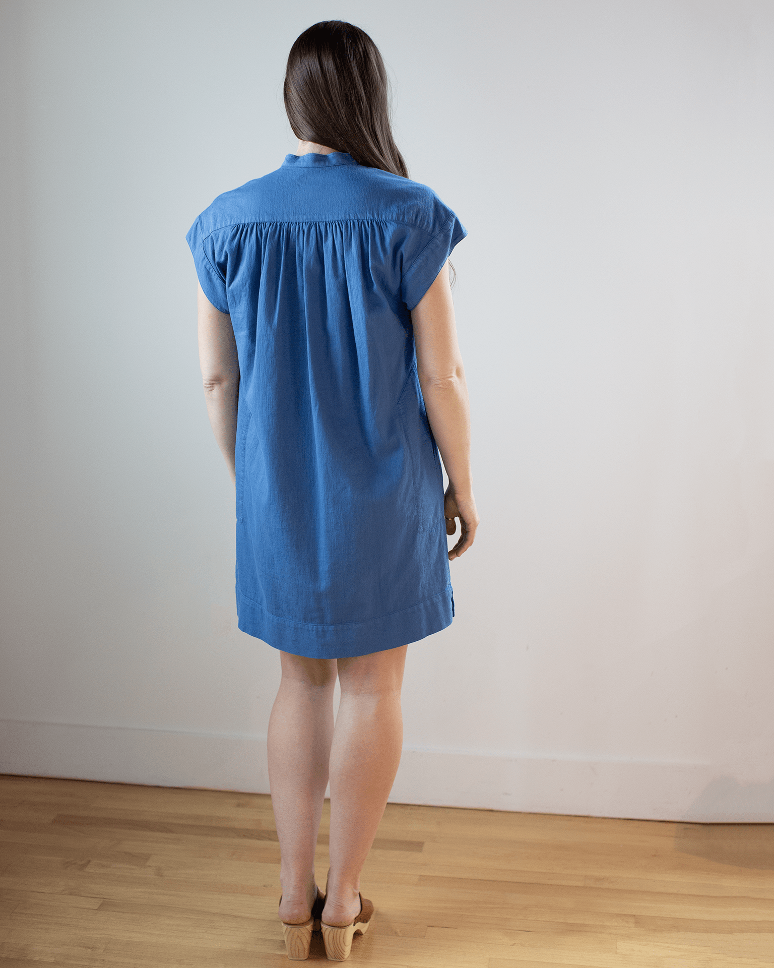 Rasta Popover Dress in Pacific