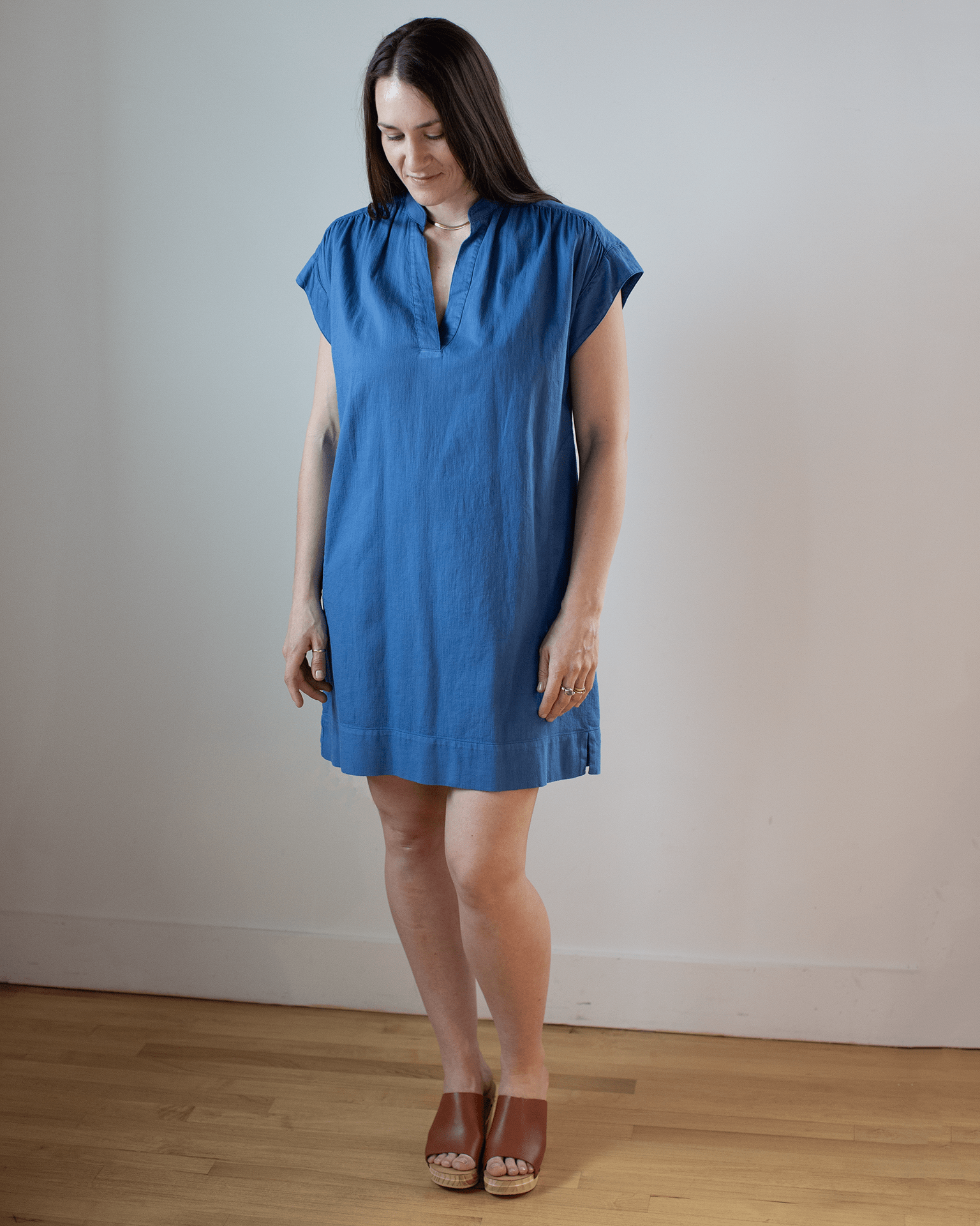 Rasta Popover Dress in Pacific