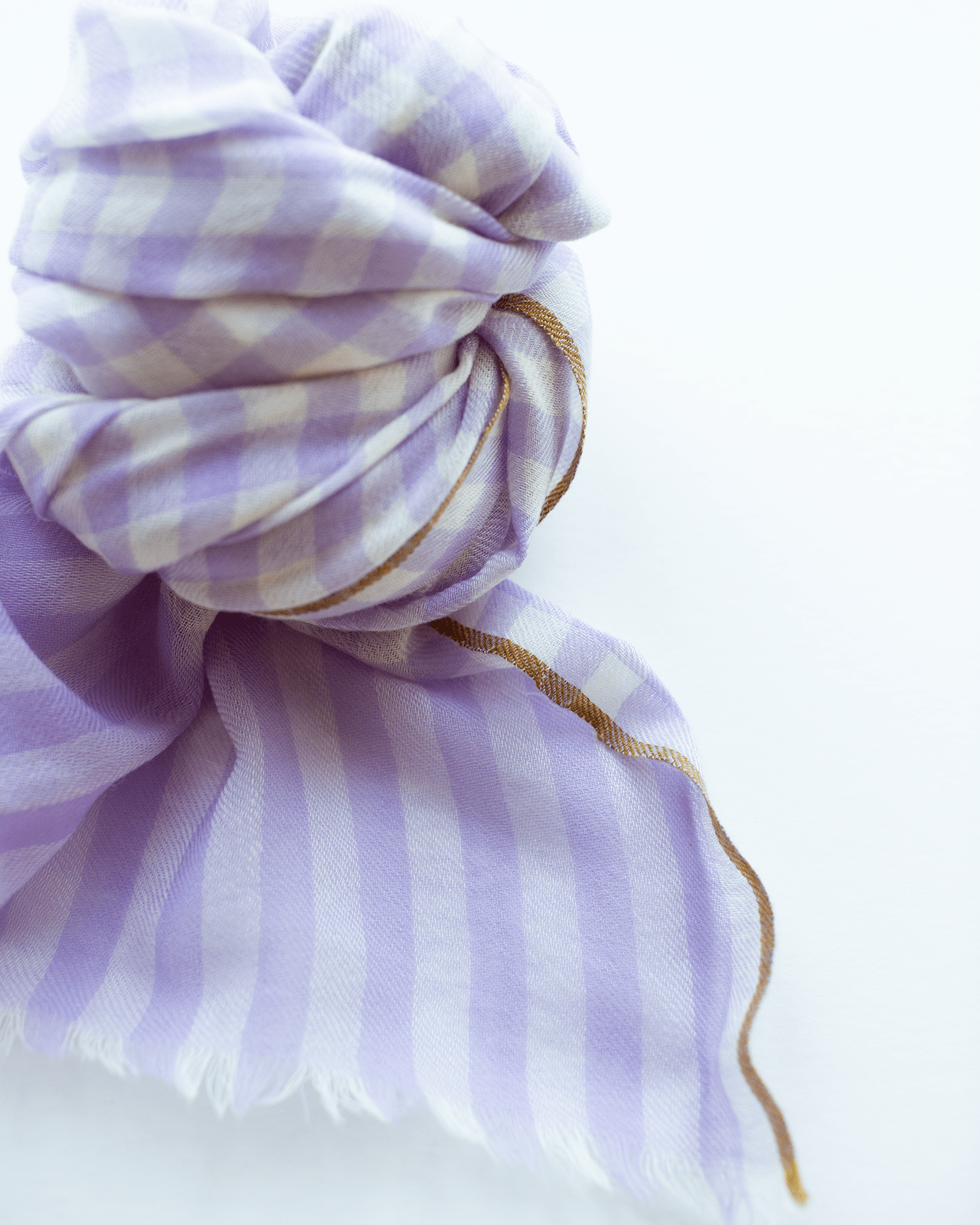 Vichy Checks Scarf in Mauve
