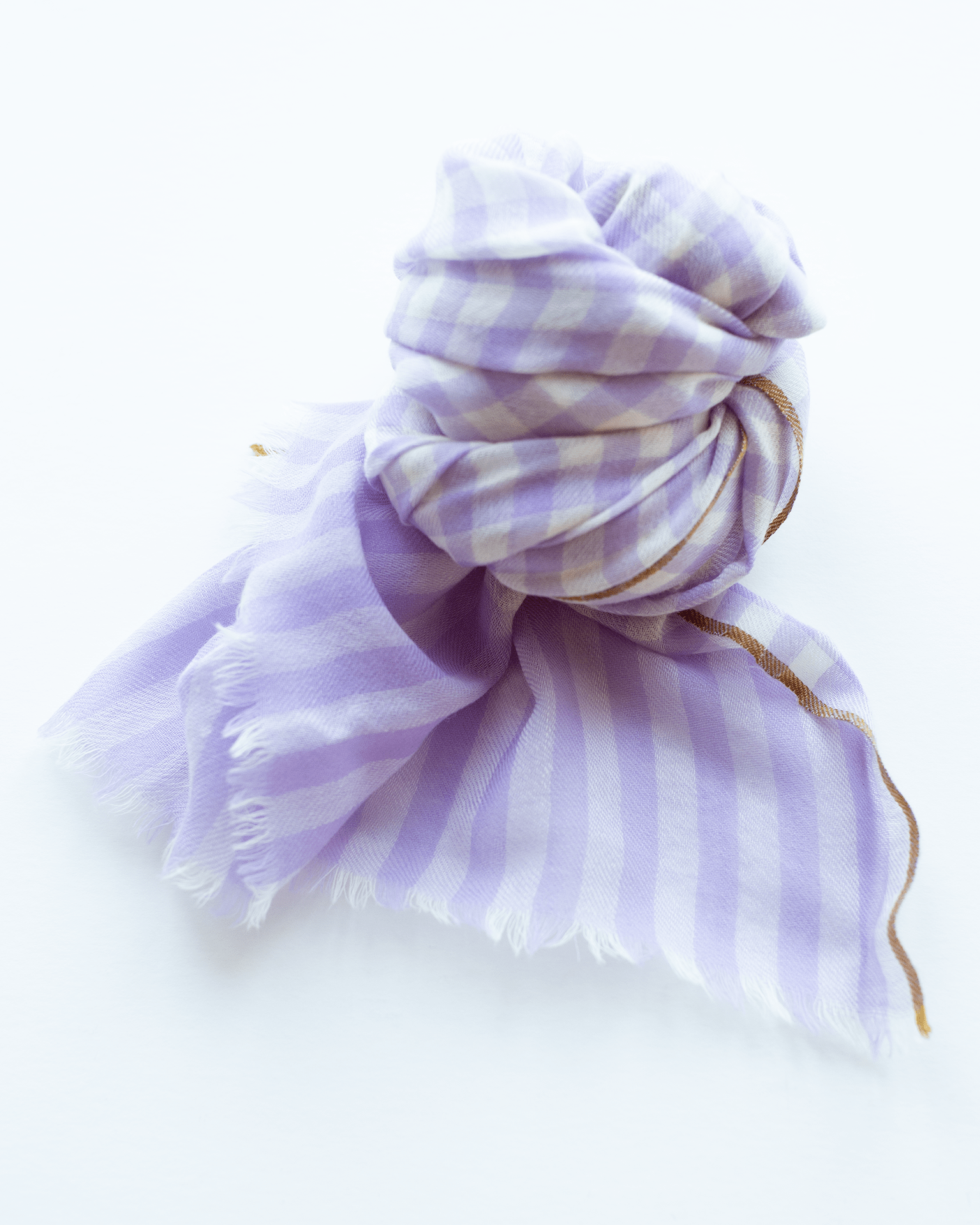 Vichy Checks Scarf in Mauve