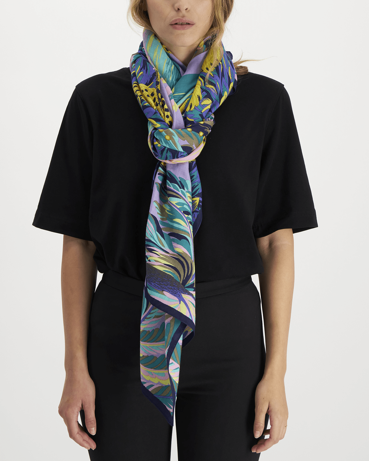 Scarf 100 Chatou in Purple