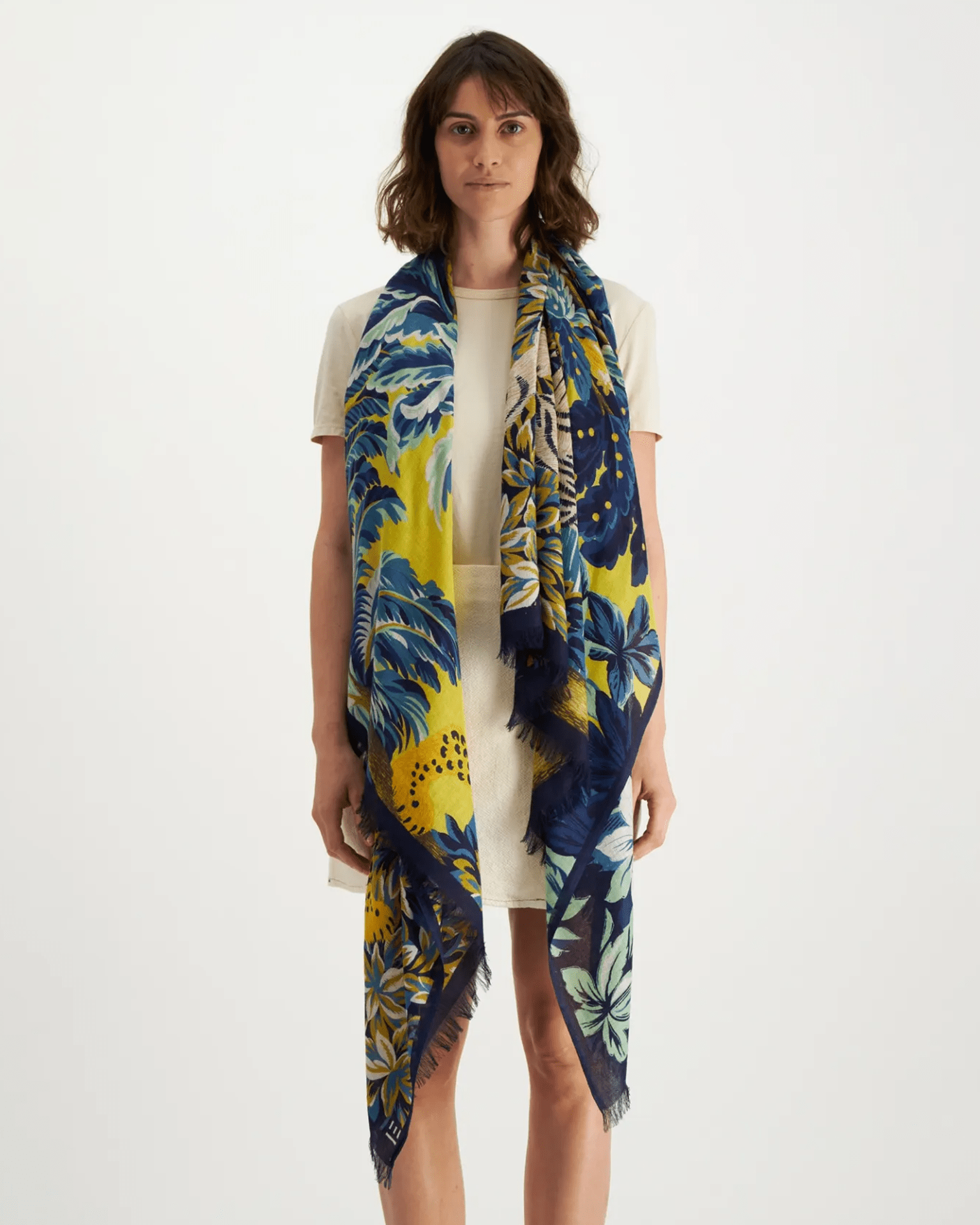 Scarf 100 Chatou in Yellow