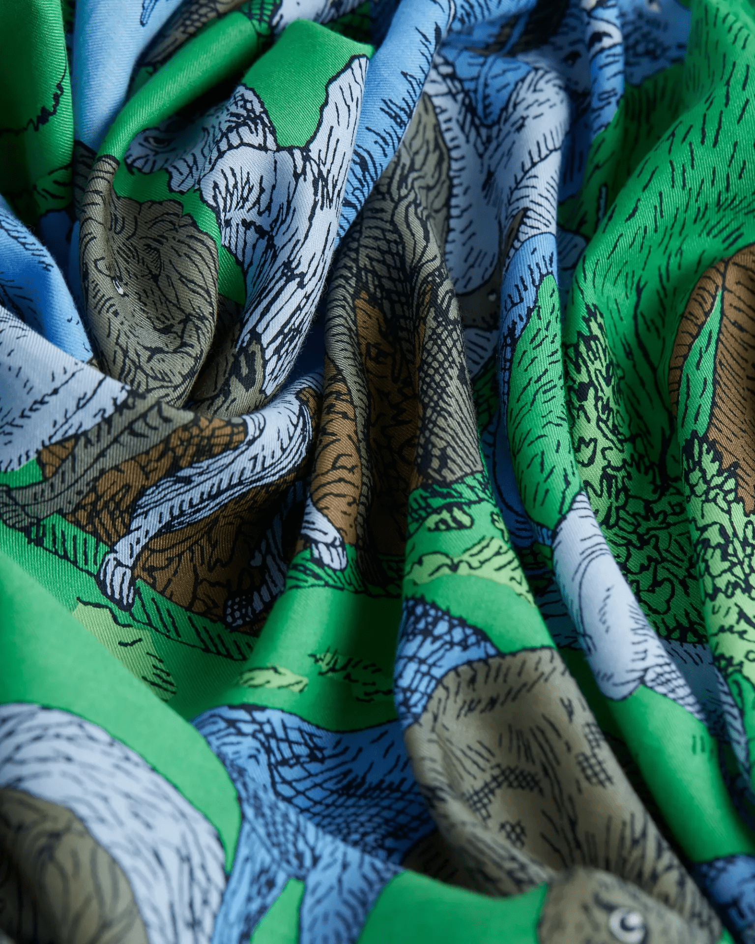 Scarf 100 Reverie in Green